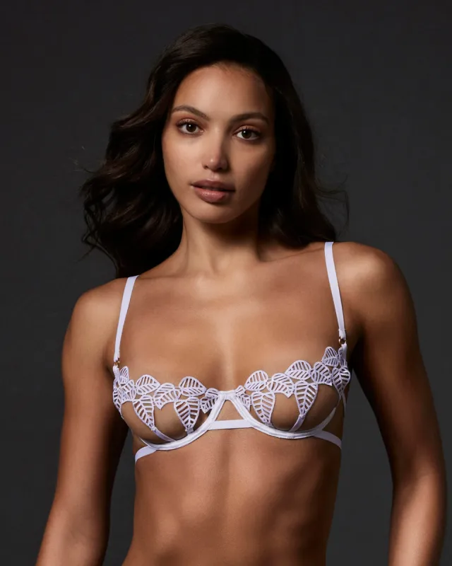 Sapphira Wired Bra White sold by Bluebella