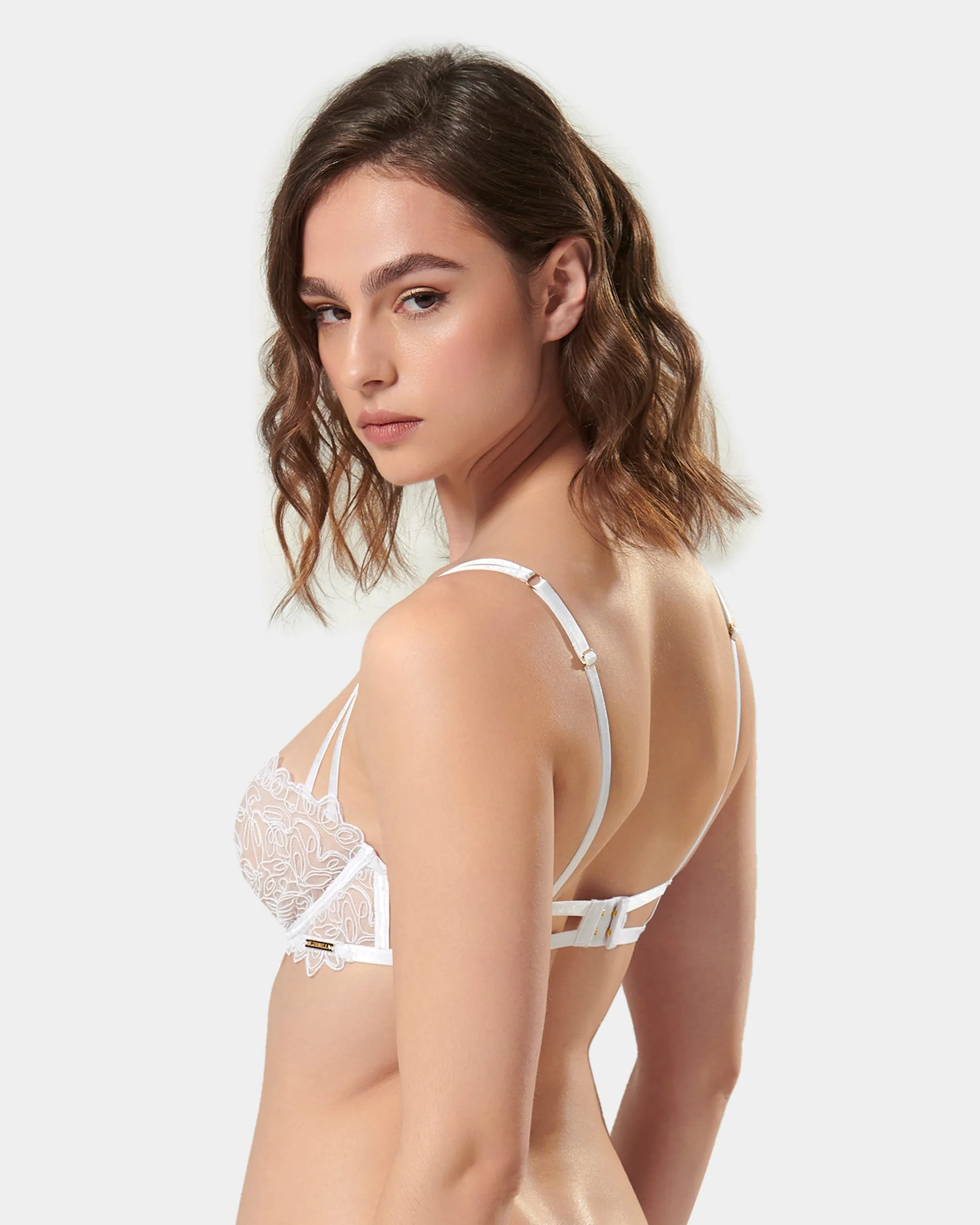 Audrey Balcony Bra White sold by Bluebella product image thumbnail 3