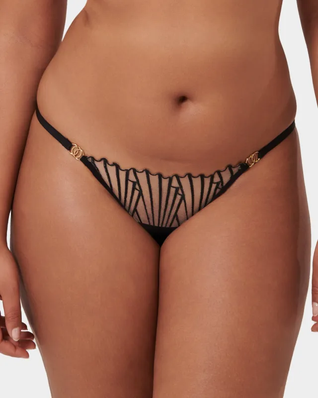 Goya Brief Black/Sheer sold by Bluebella