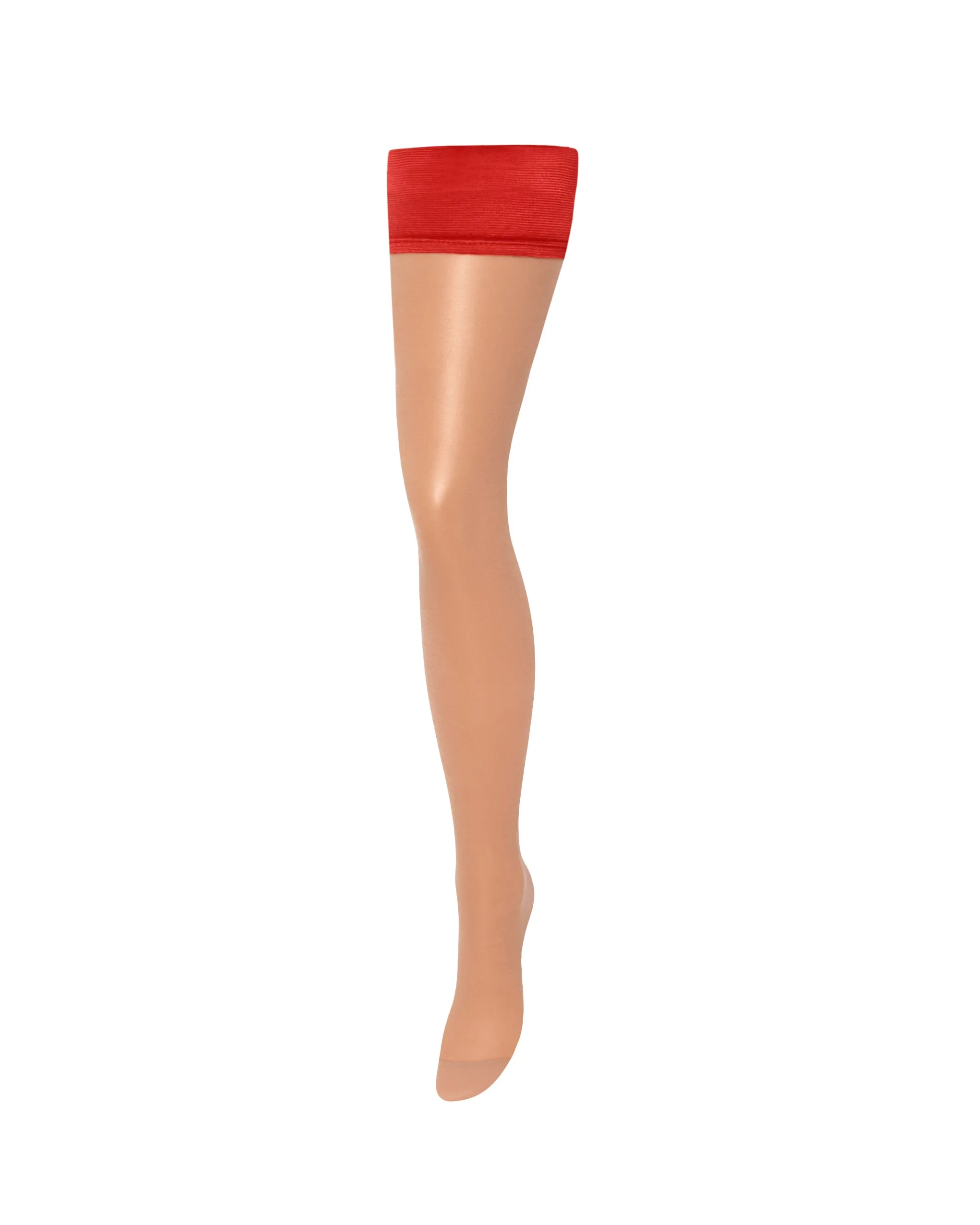 Plain Leg/Plain Top Hold Ups Sheer/Red sold by Bluebella product image thumbnail 5