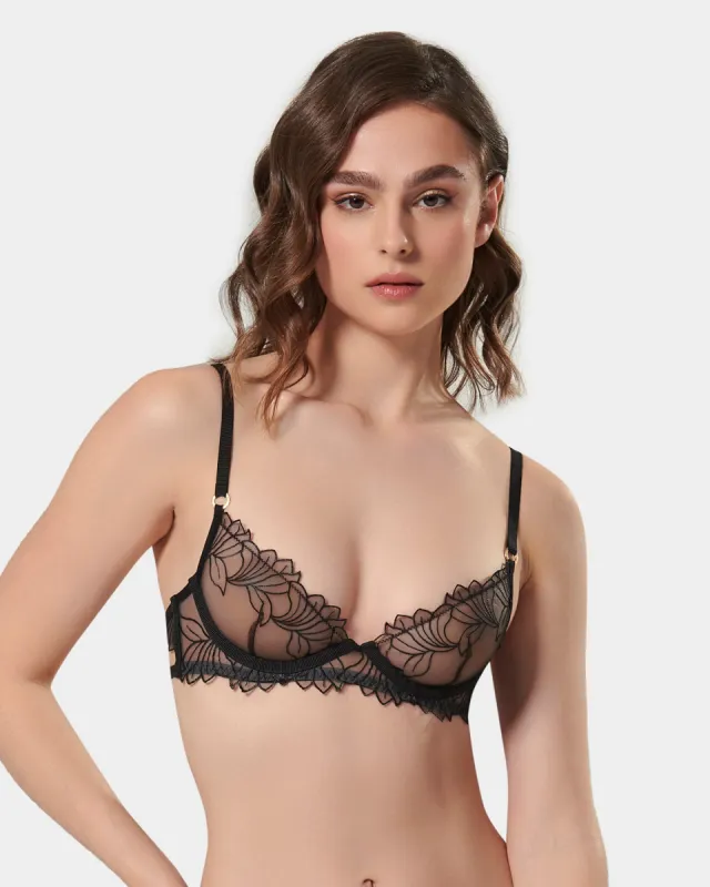 Monet Bra Black sold by Bluebella