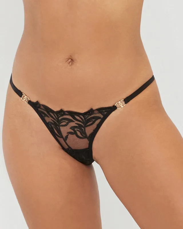 Isadora Thong Black sold by Bluebella