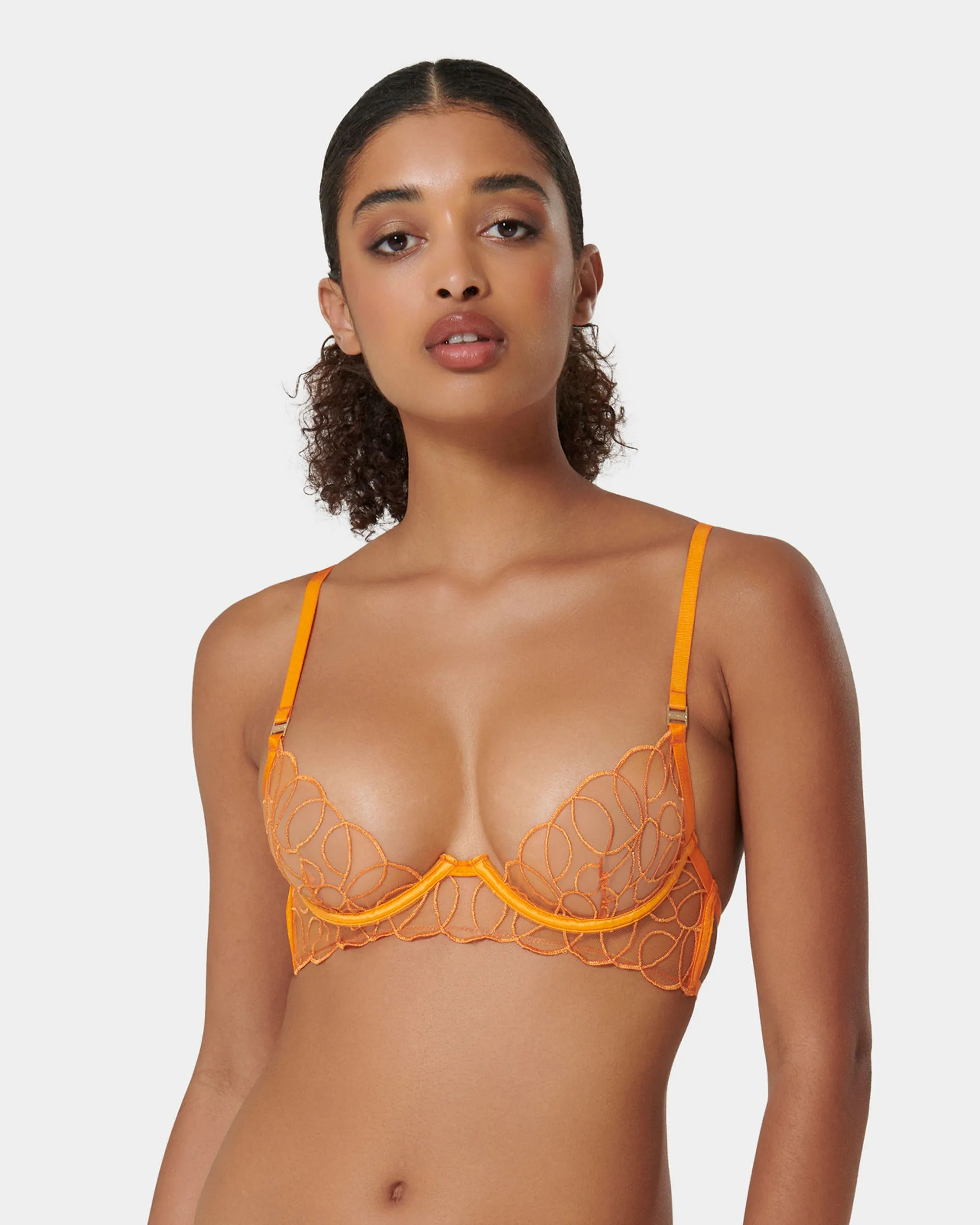 Solaris Bra Orange Pepper sold by Bluebella