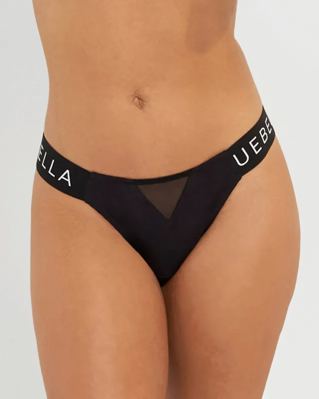 Mabel Eco Bamboo & Mesh Thong sold by Bluebella