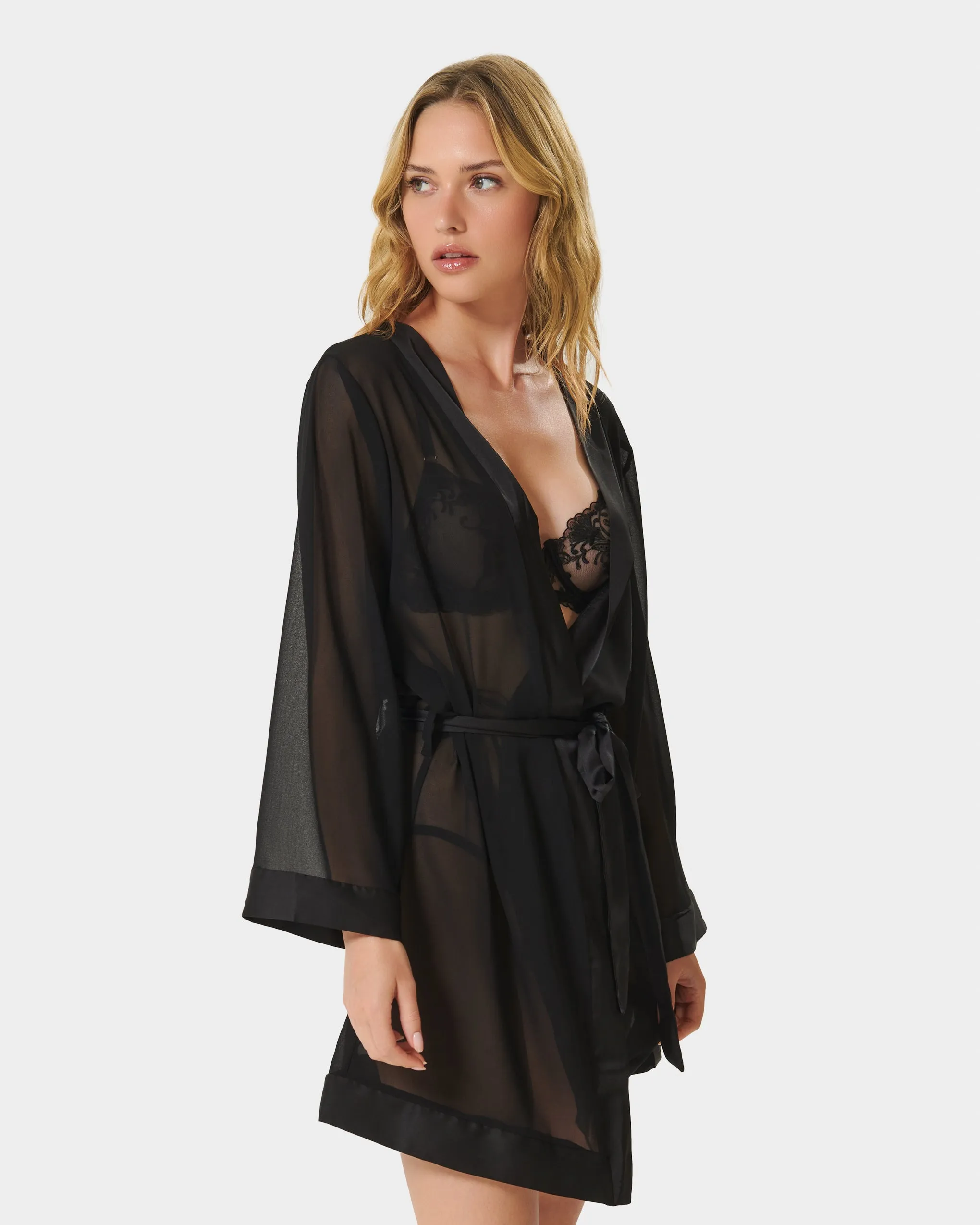Chiffon Kimono Black sold by Bluebella product image thumbnail 2