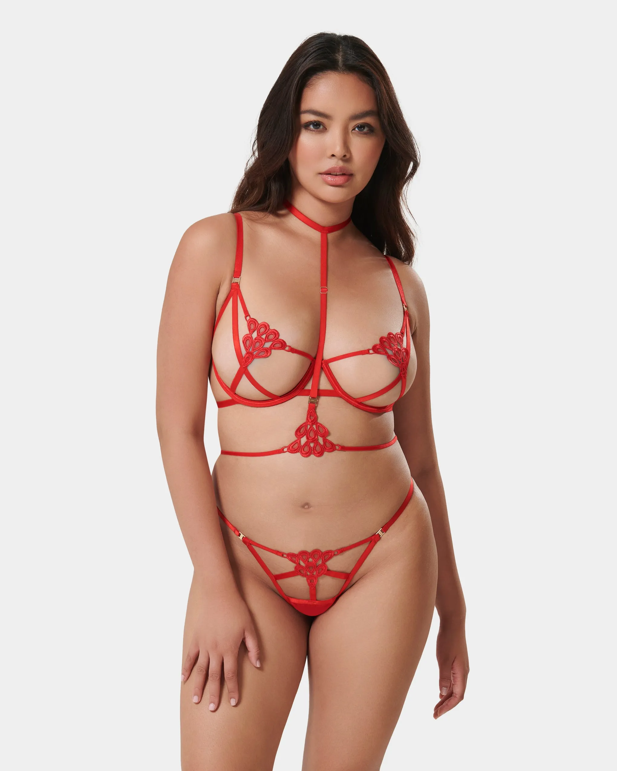 Set: Aria Red sold by Bluebella