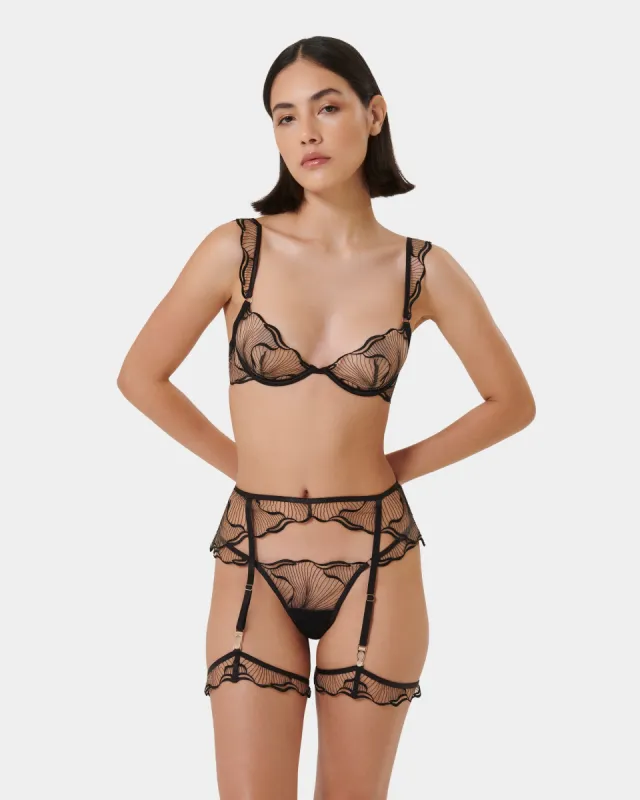 Set: Marabel Black/Sheer sold by Bluebella