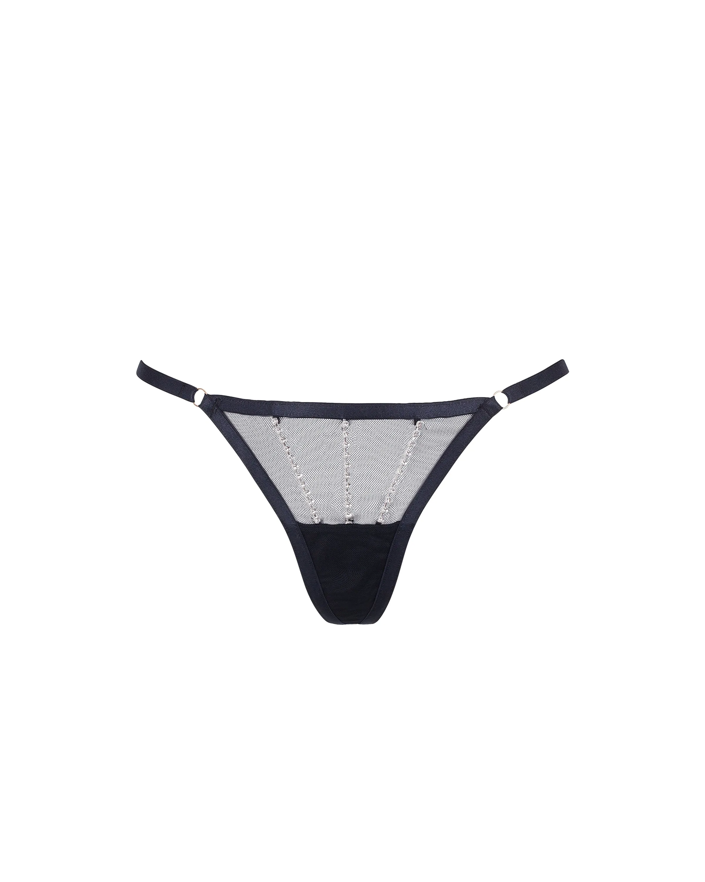 Zenn Thong Black/Silver sold by Bluebella product image thumbnail 5