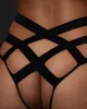 Emilia Open Back Brief Black sold by Bluebella