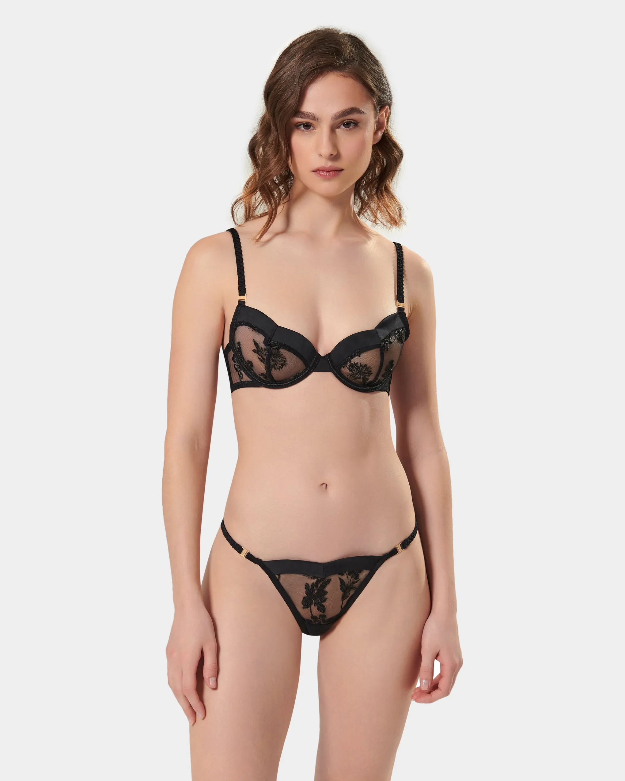 Cassandra Wired Bra Black sold by Bluebella product image thumbnail 2