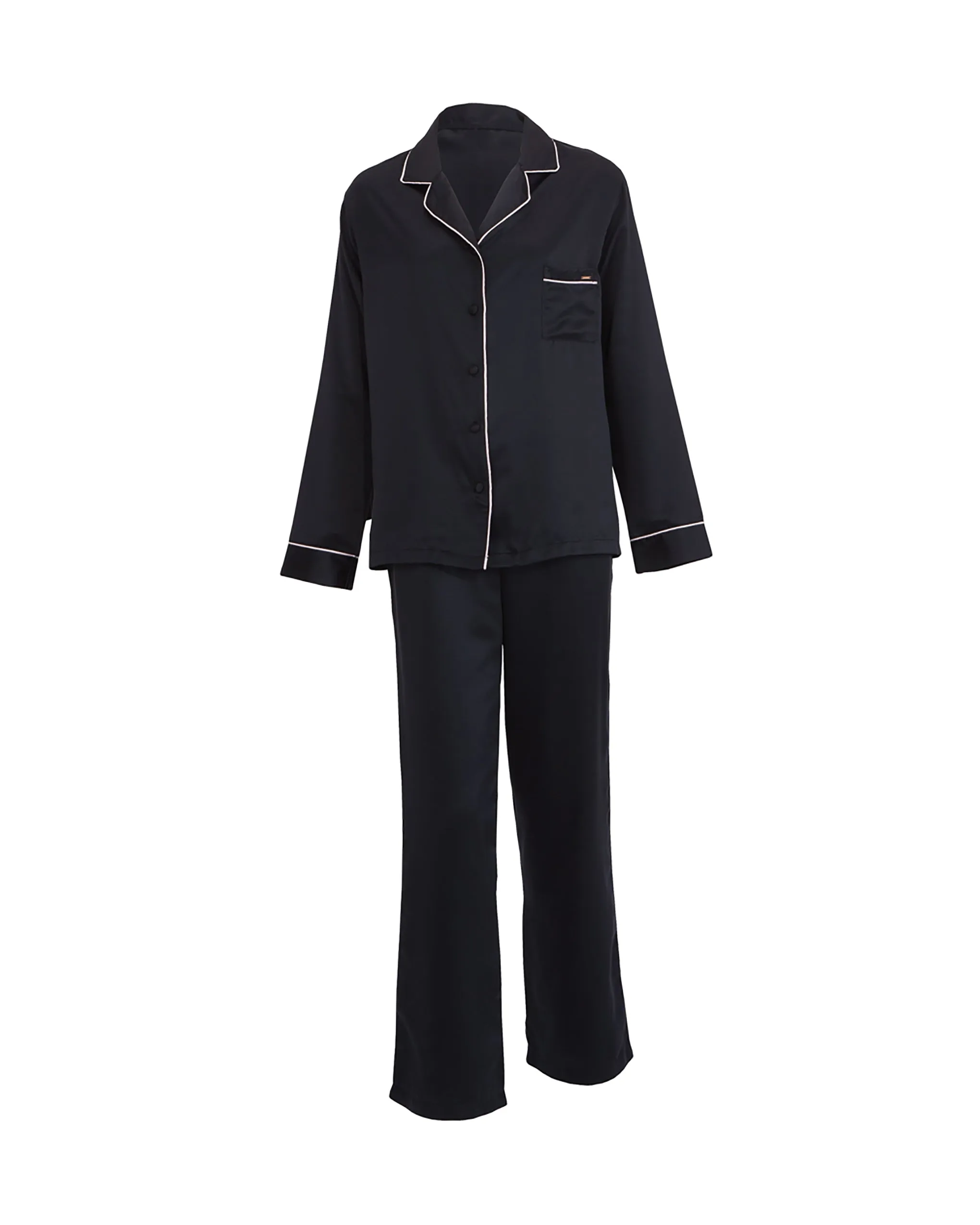 Claudia Shirt and Trouser Set Black/Pale Pink sold by Bluebella product image thumbnail 5