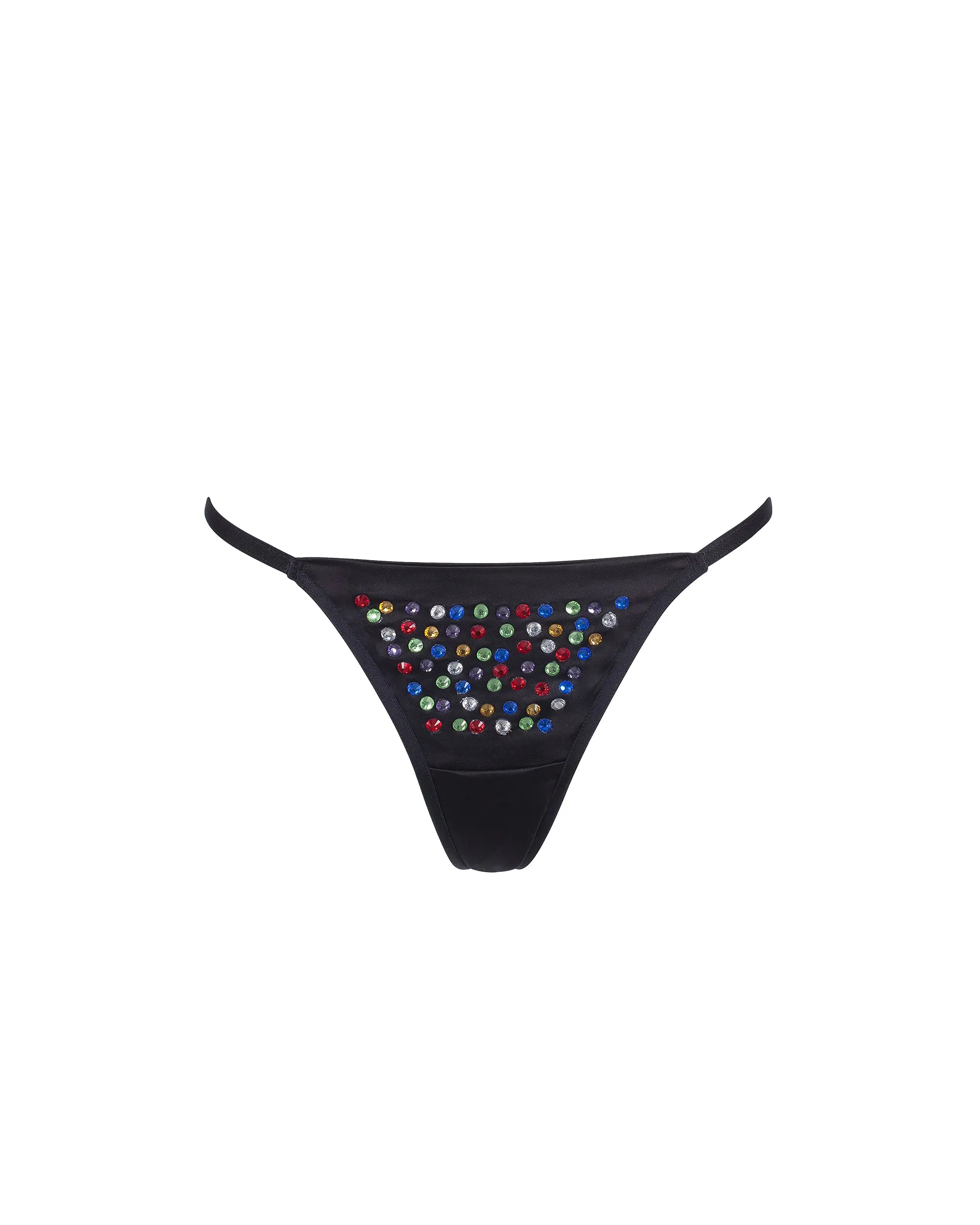 BB x Ashish Multicolour Diamante Satin Thong sold by Bluebella product image thumbnail 5