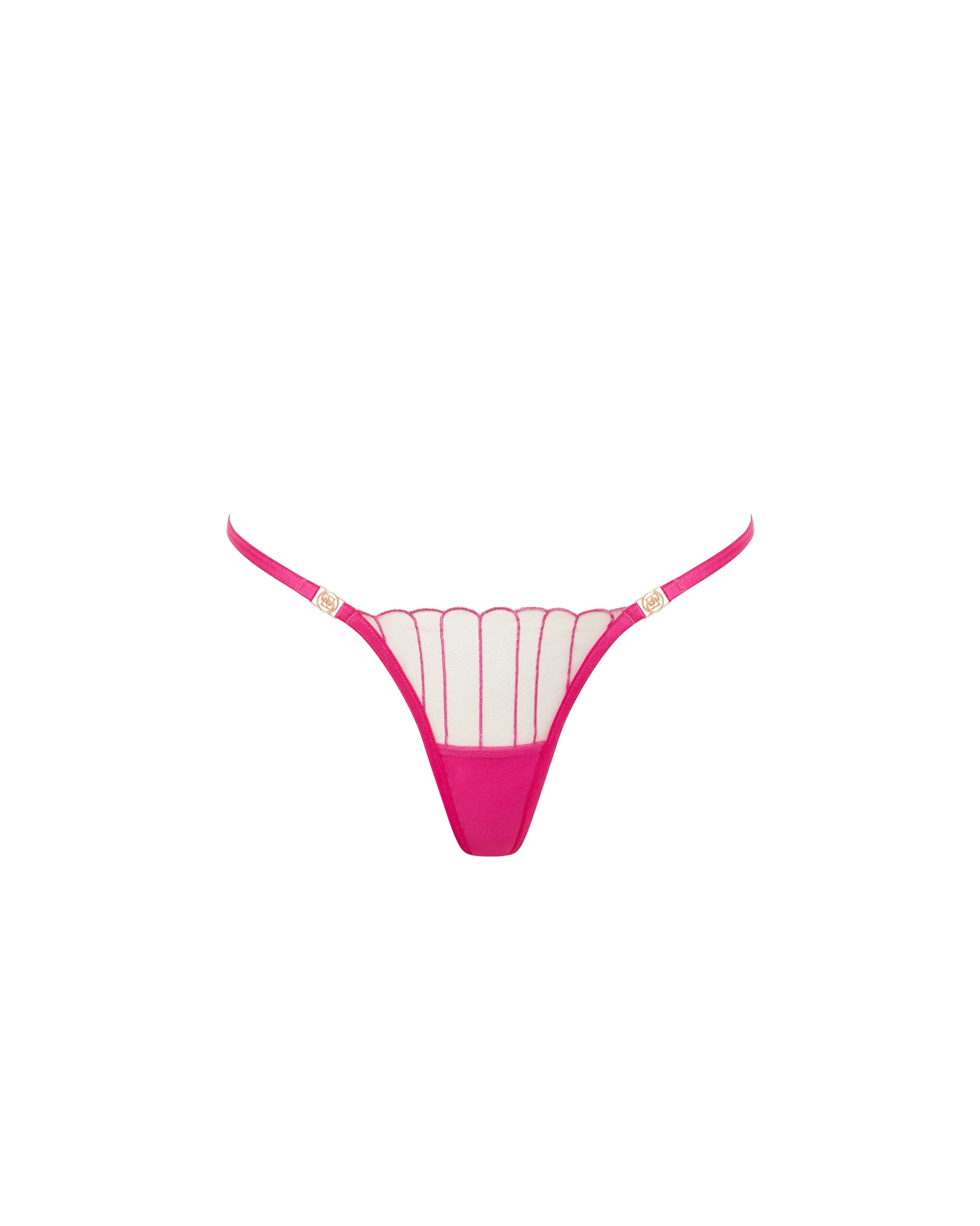 Imogen Thong Fuchsia Pink/Sheer sold by Bluebella product image thumbnail 5