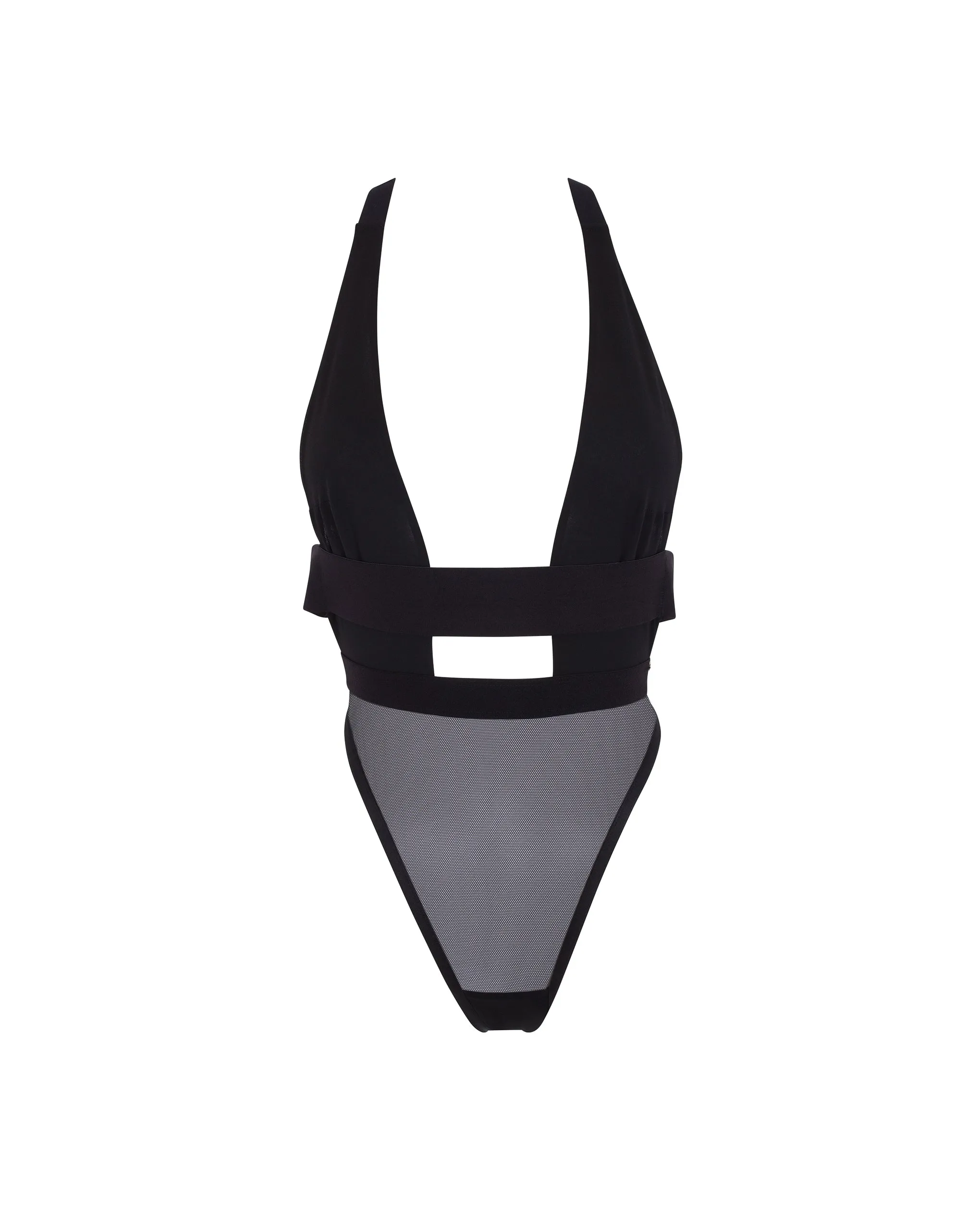 Topaz Strappy Sheer Bodysuit Black sold by Bluebella product image thumbnail 5