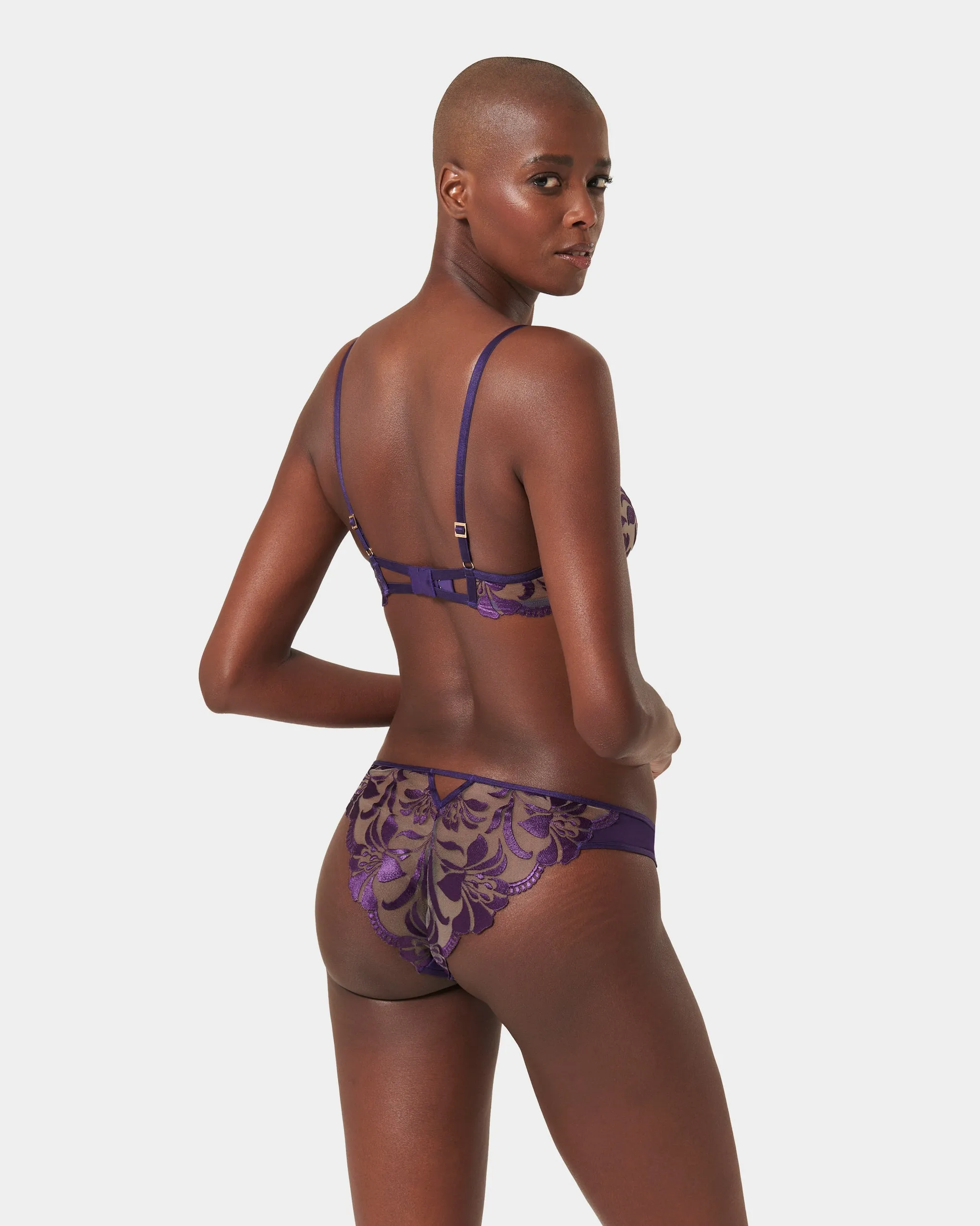 Set: Leonora Acai Purple/Sheer sold by Bluebella product image thumbnail 3