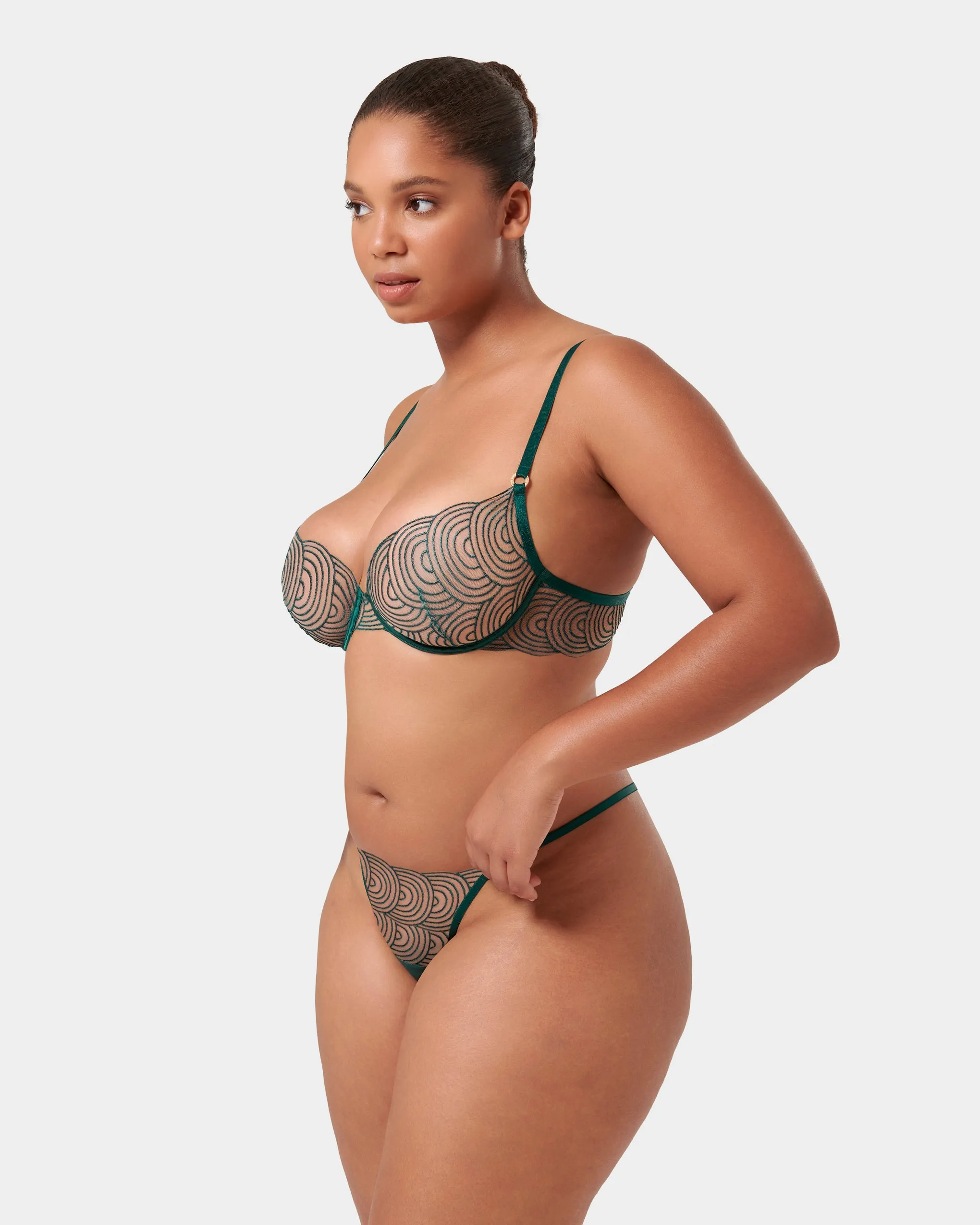 Set: Aster Botanical Garden Green/Sheer sold by Bluebella product image thumbnail 2