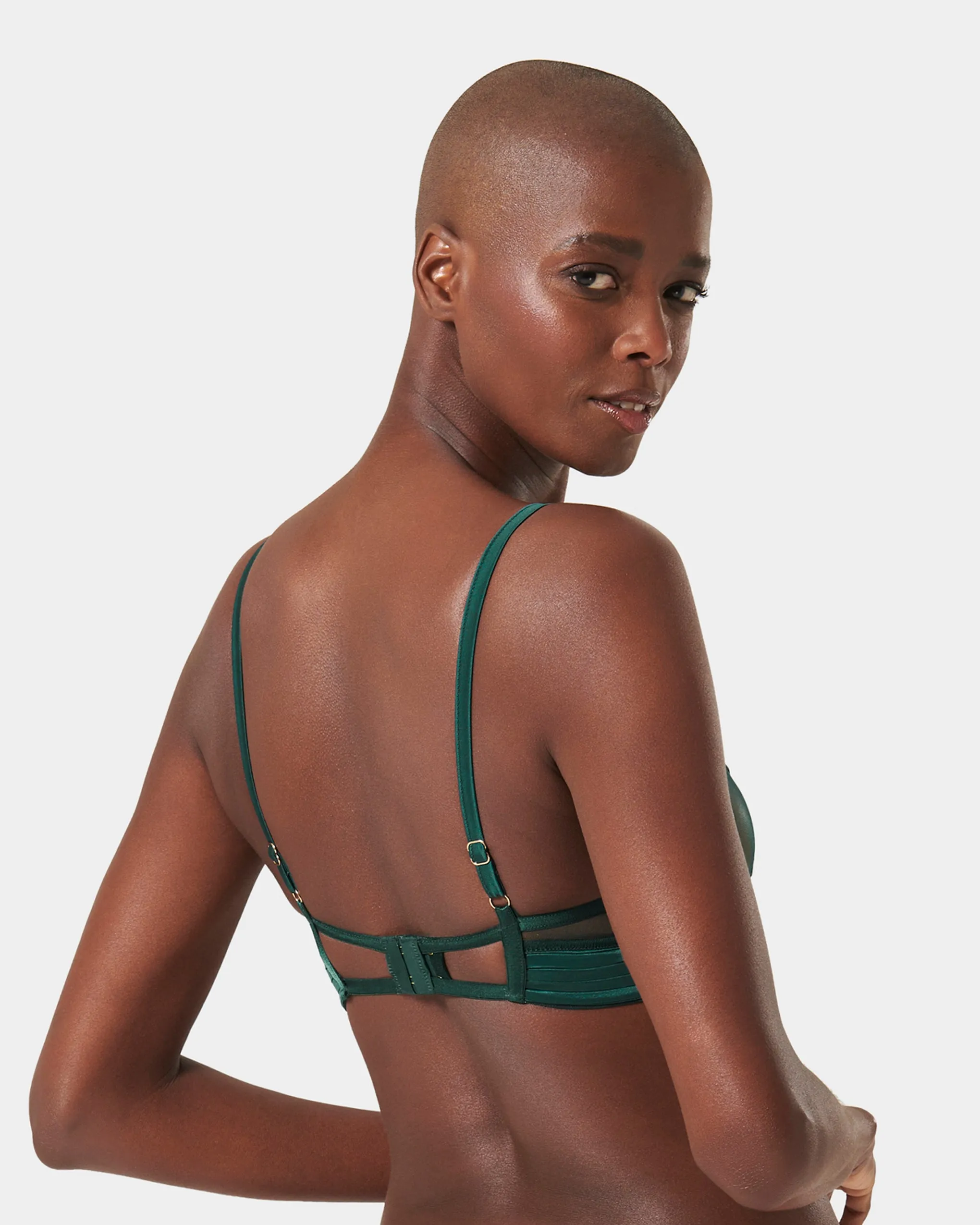 Stephanie Wired Bra Botanical Garden Green sold by Bluebella product image thumbnail 3