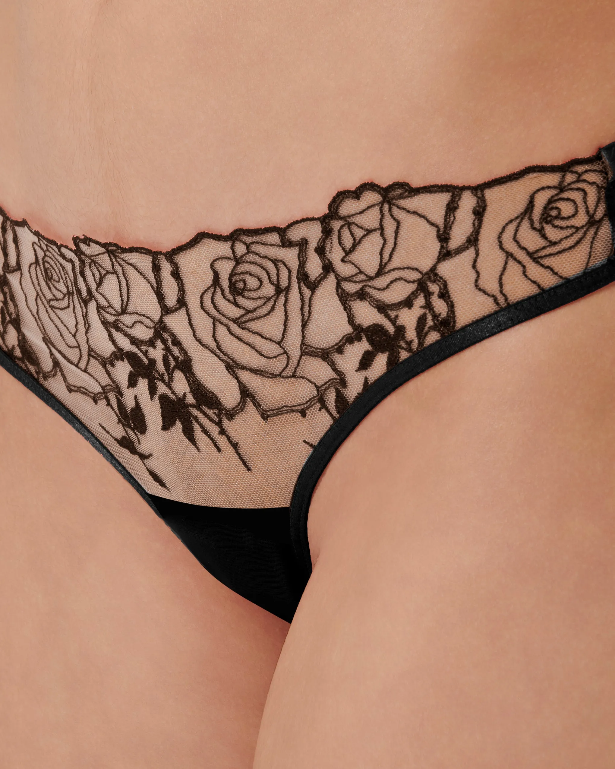Rosalie Brief Black/Sheer sold by Bluebella product image thumbnail 4