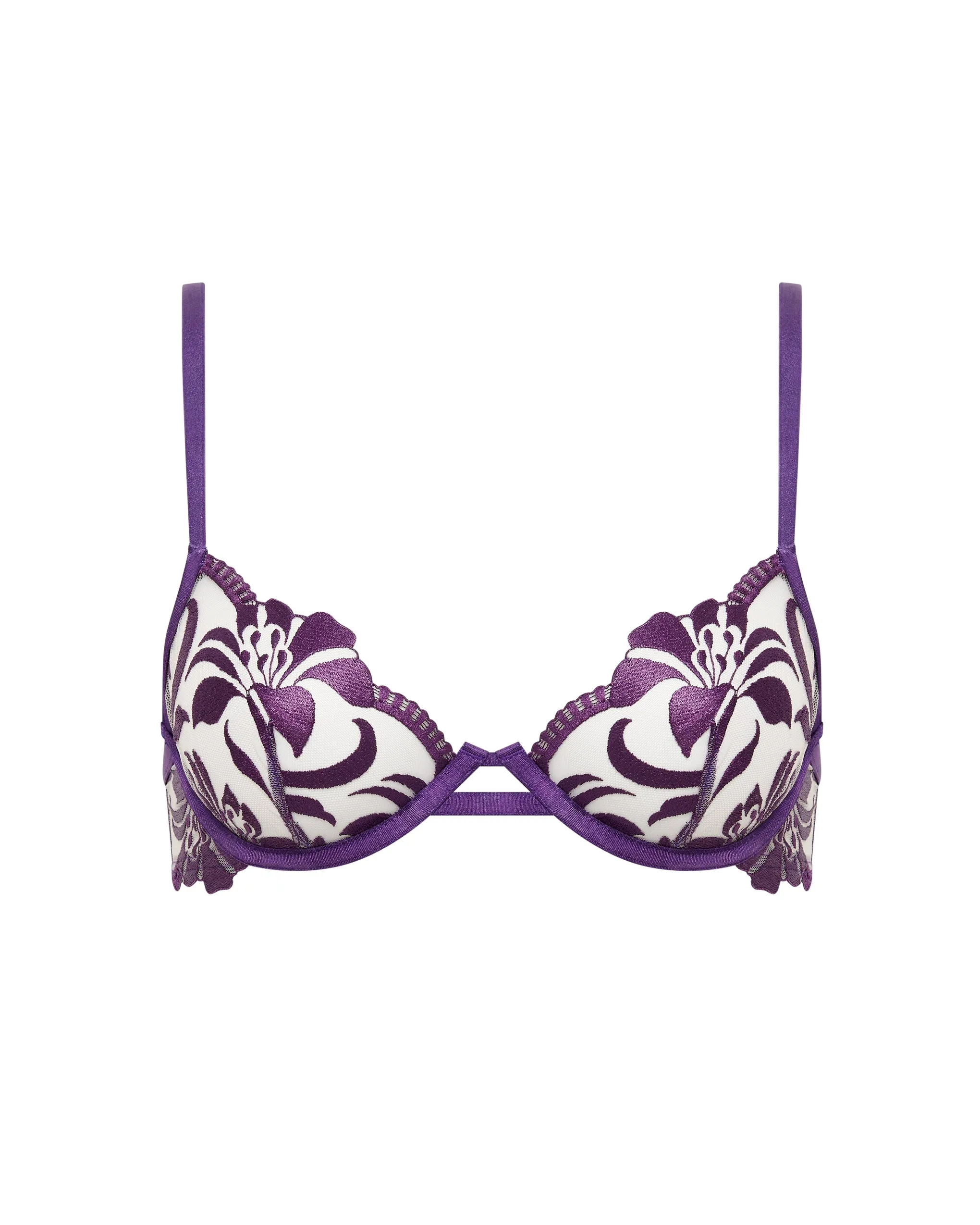 Leonora Wired Bra Acai Purple/Sheer sold by Bluebella product image thumbnail 5