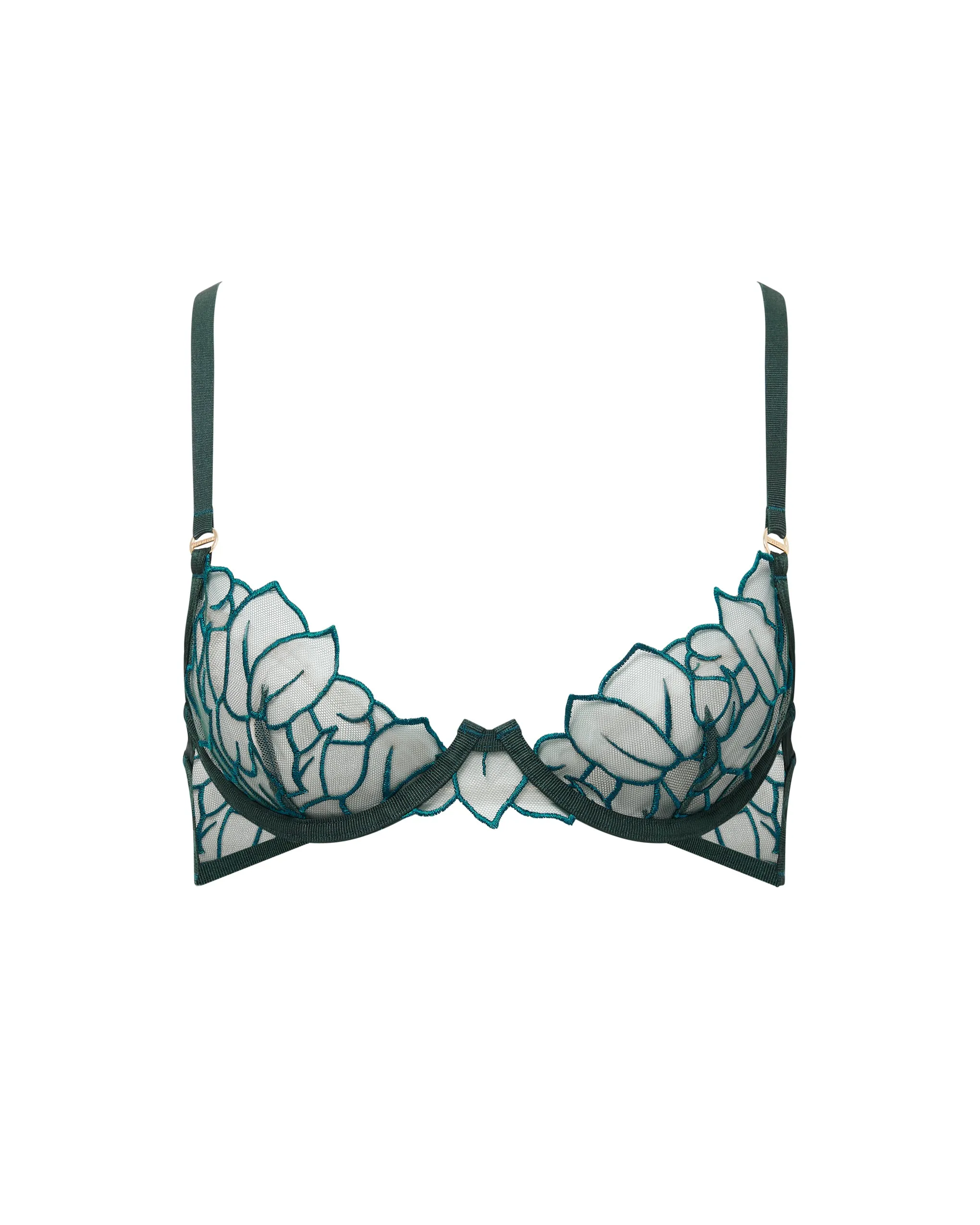 Laurel Leaf Embroidered Bra Green sold by Bluebella product image thumbnail 5