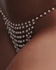 Pearl Thong Pearl/Gold sold by Bluebella