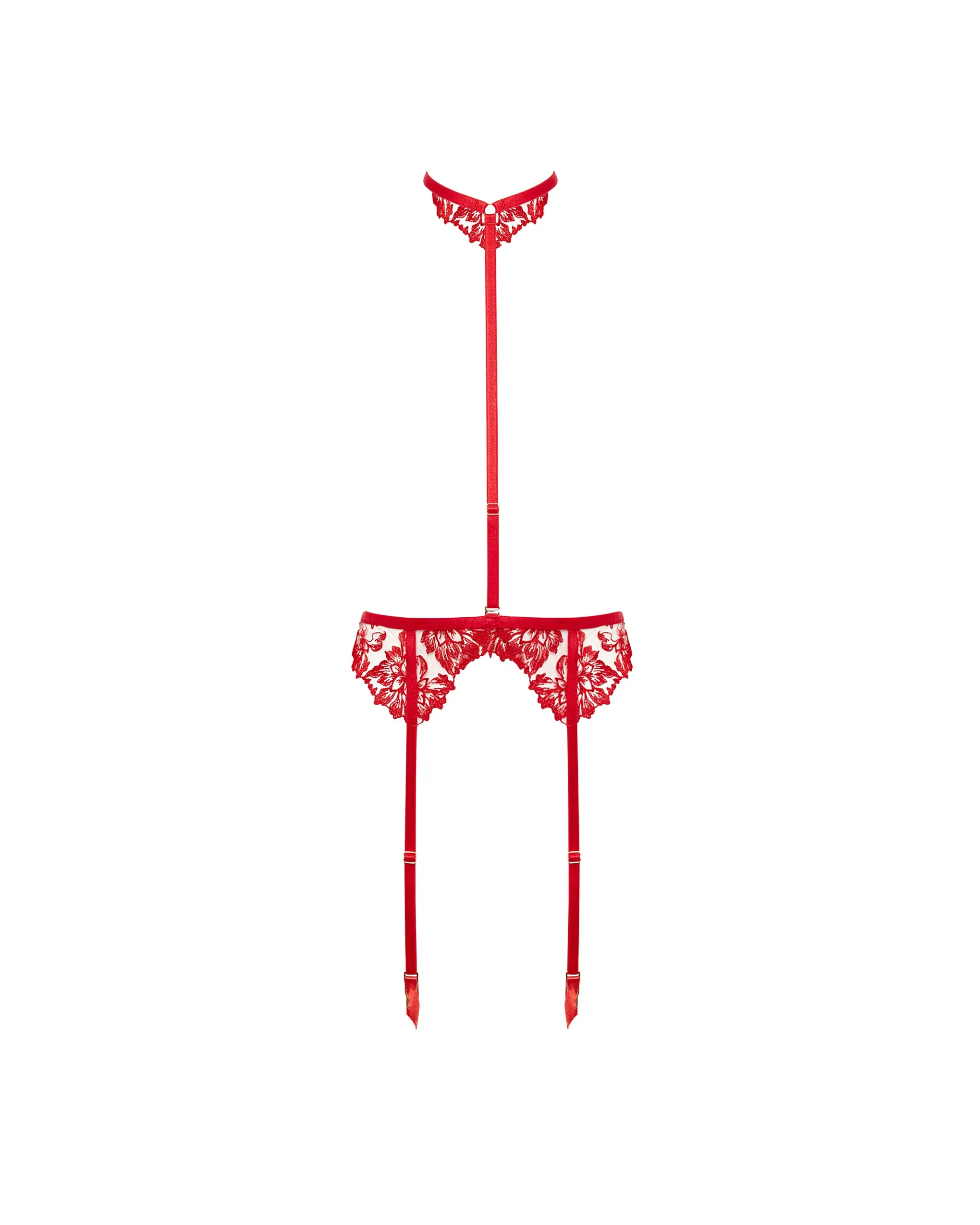 Samara Suspender Harness with Detachable Collar Red sold by Bluebella product image thumbnail 5