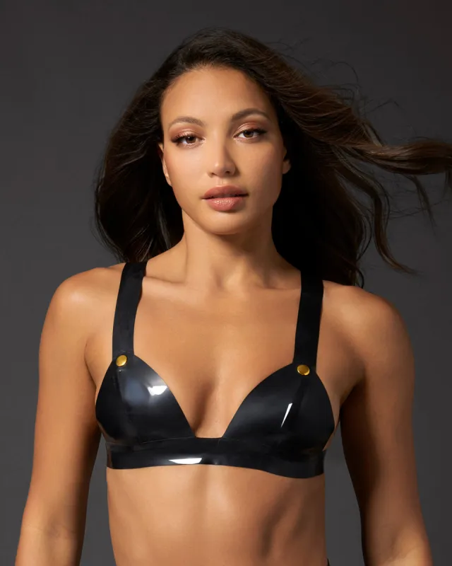 Latex Bra Black sold by Bluebella