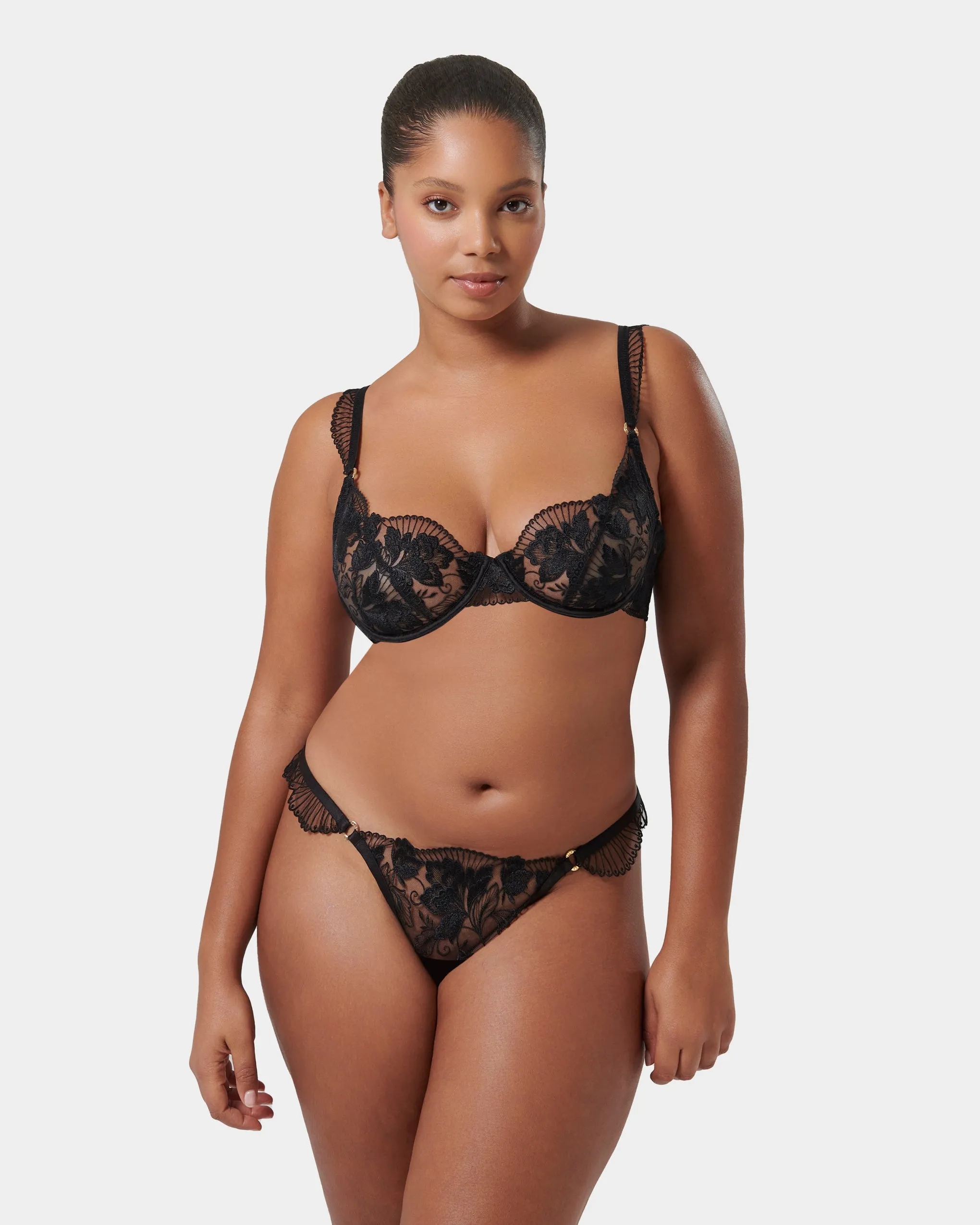 Set: Gabriella Bra & Brief Set Black sold by Bluebella product image thumbnail 5