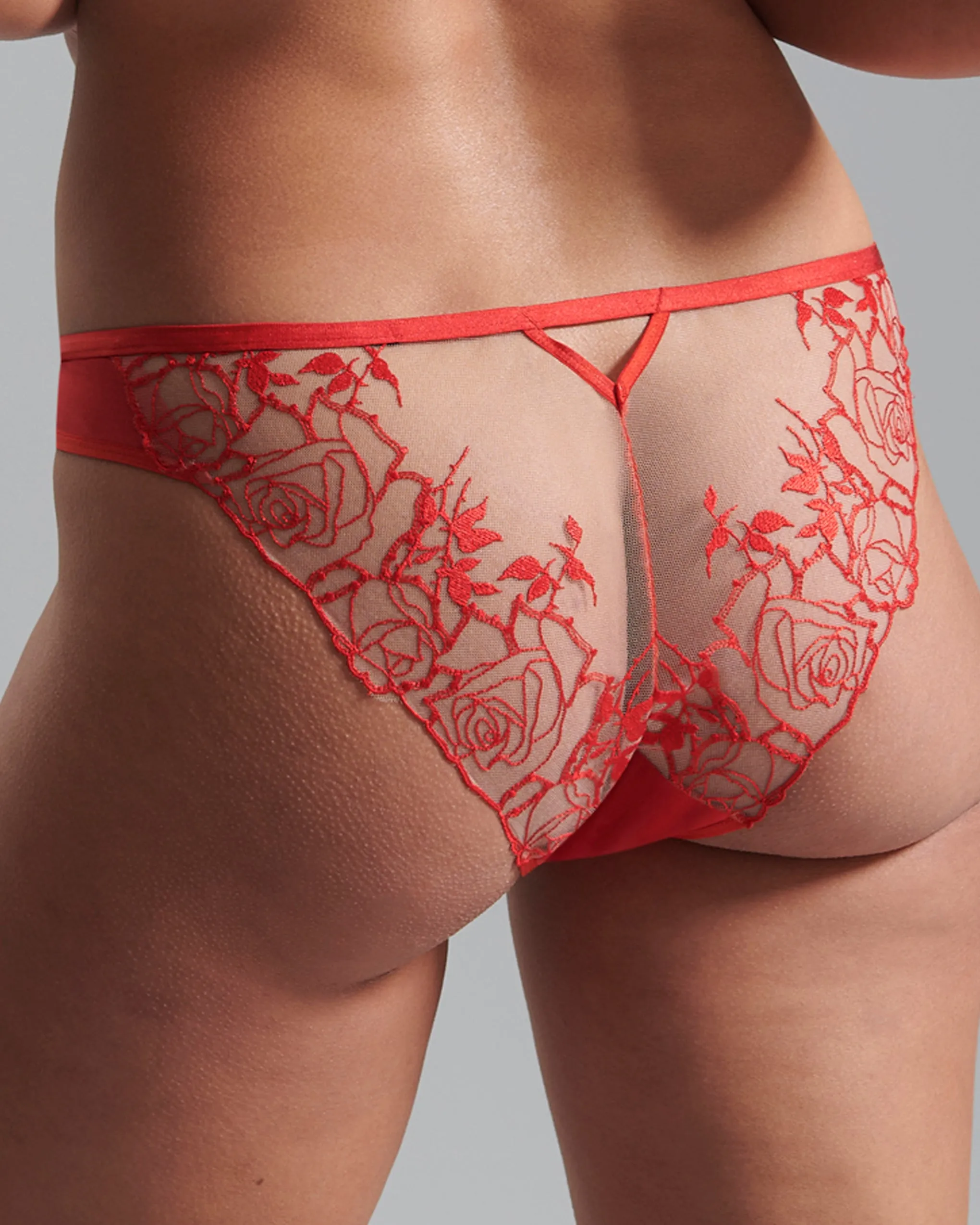Rosalie Brief Red/Sheer sold by Bluebella product image thumbnail 3