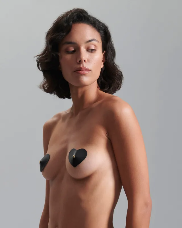 Salome Nipple Pasties Black sold by Bluebella