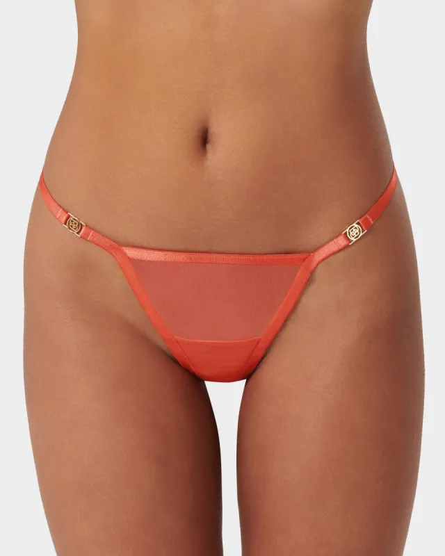 Tali Thong Hot Coral sold by Bluebella