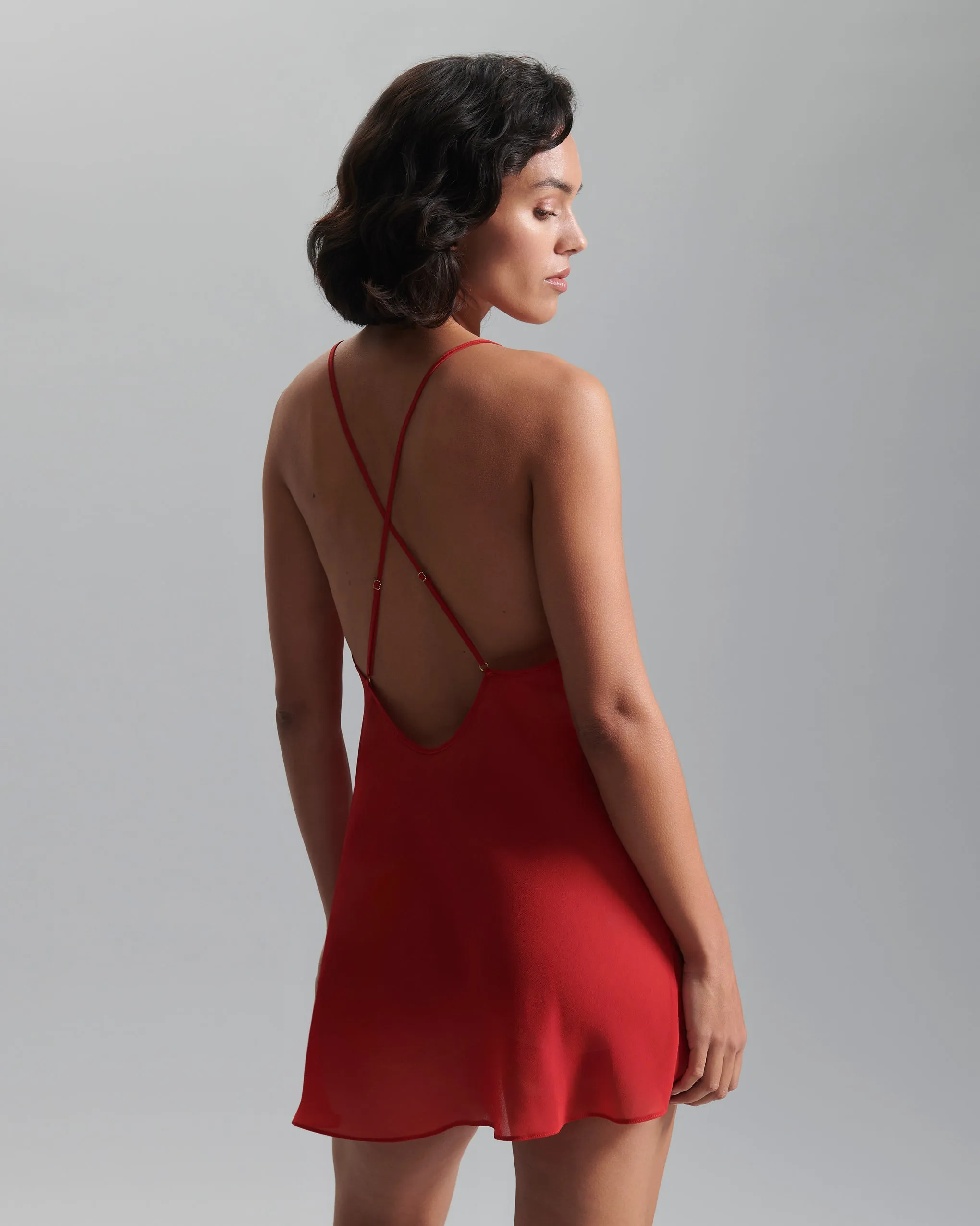 Rosalie Short Chemise Red sold by Bluebella product image thumbnail 3