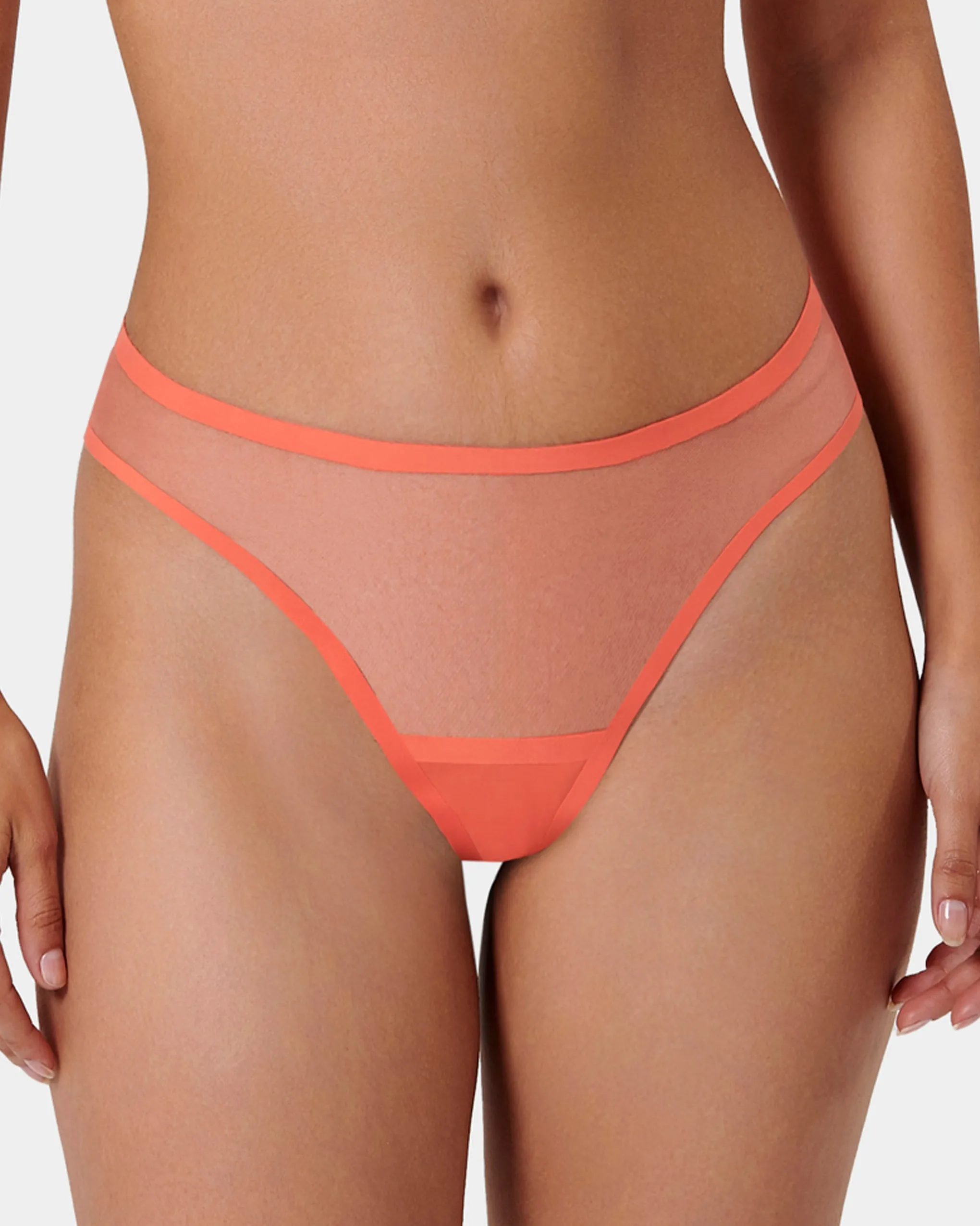 Naomi Thong Hot Coral sold by Bluebella