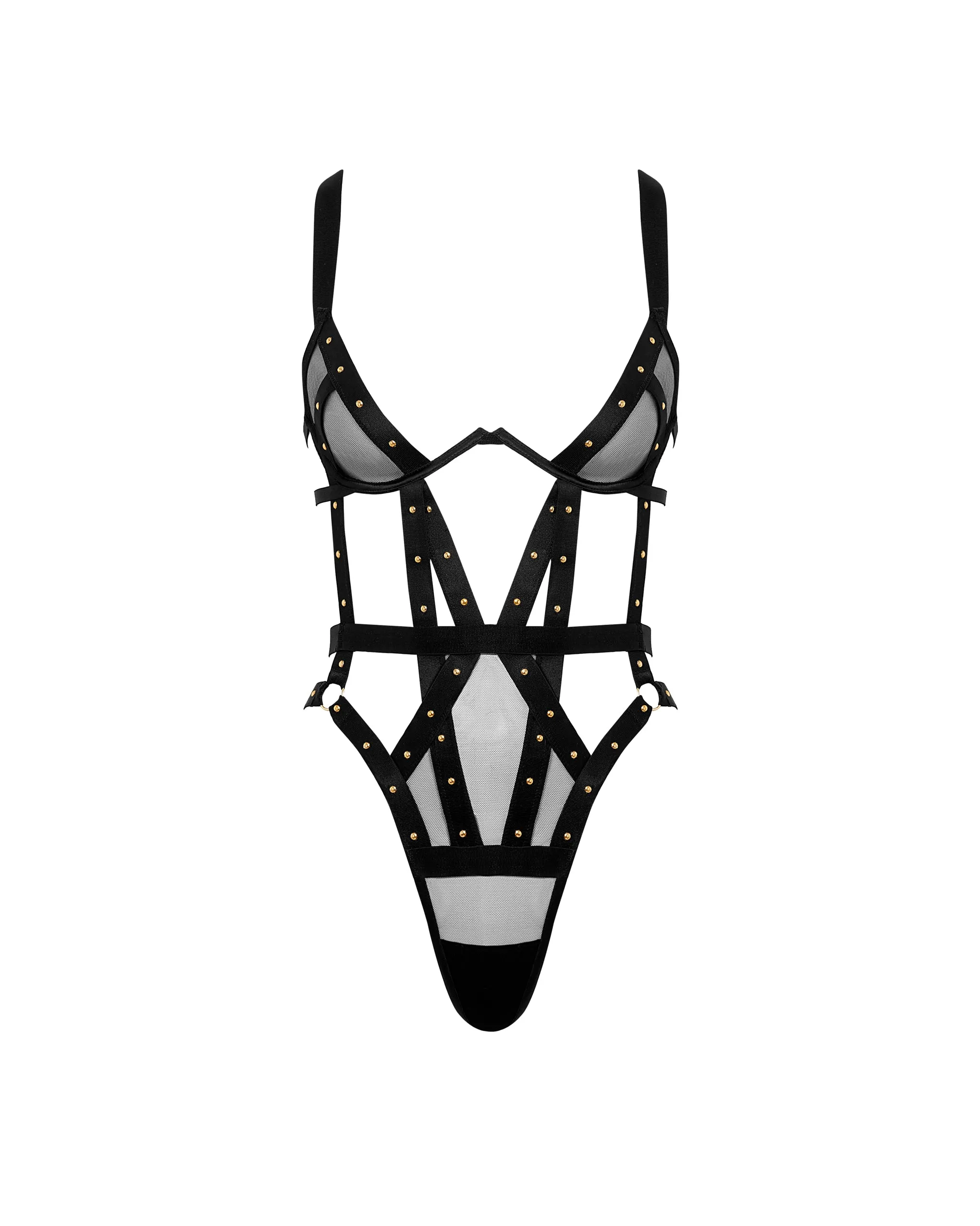 Sana Open Strappy Bodysuit Black sold by Bluebella product image thumbnail 5