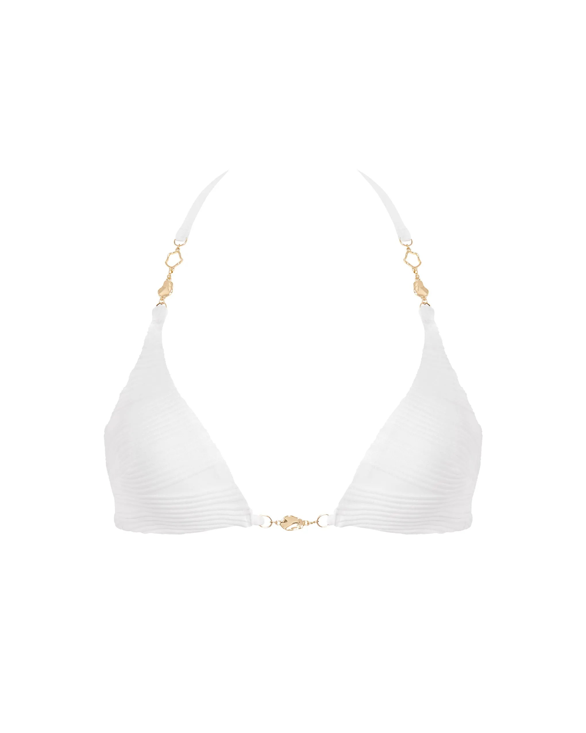 Orta Triangle Bikini Top White sold by Bluebella product image thumbnail 5