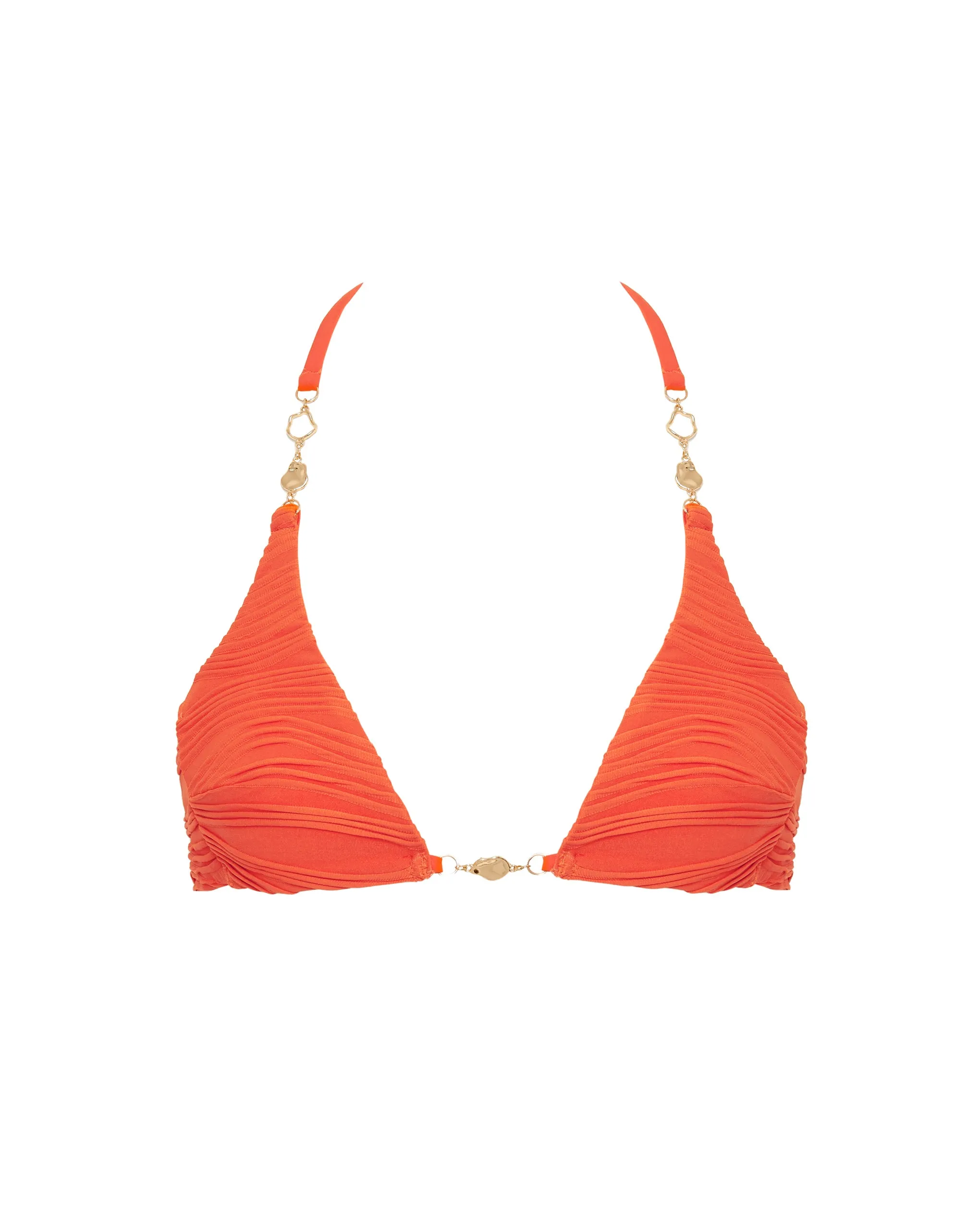 Orta Triangle Bikini Top Hot Coral sold by Bluebella product image thumbnail 5