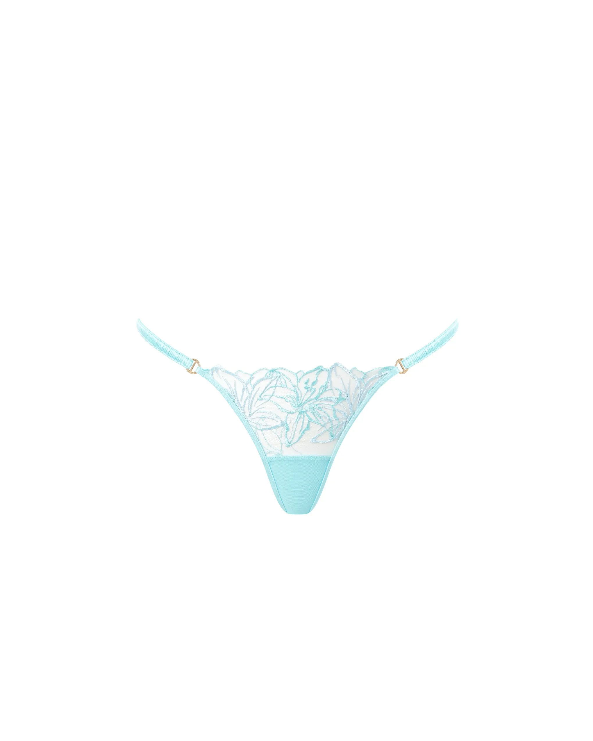 Lilly Floral Embroidered Thong Blue sold by Bluebella product image thumbnail 5