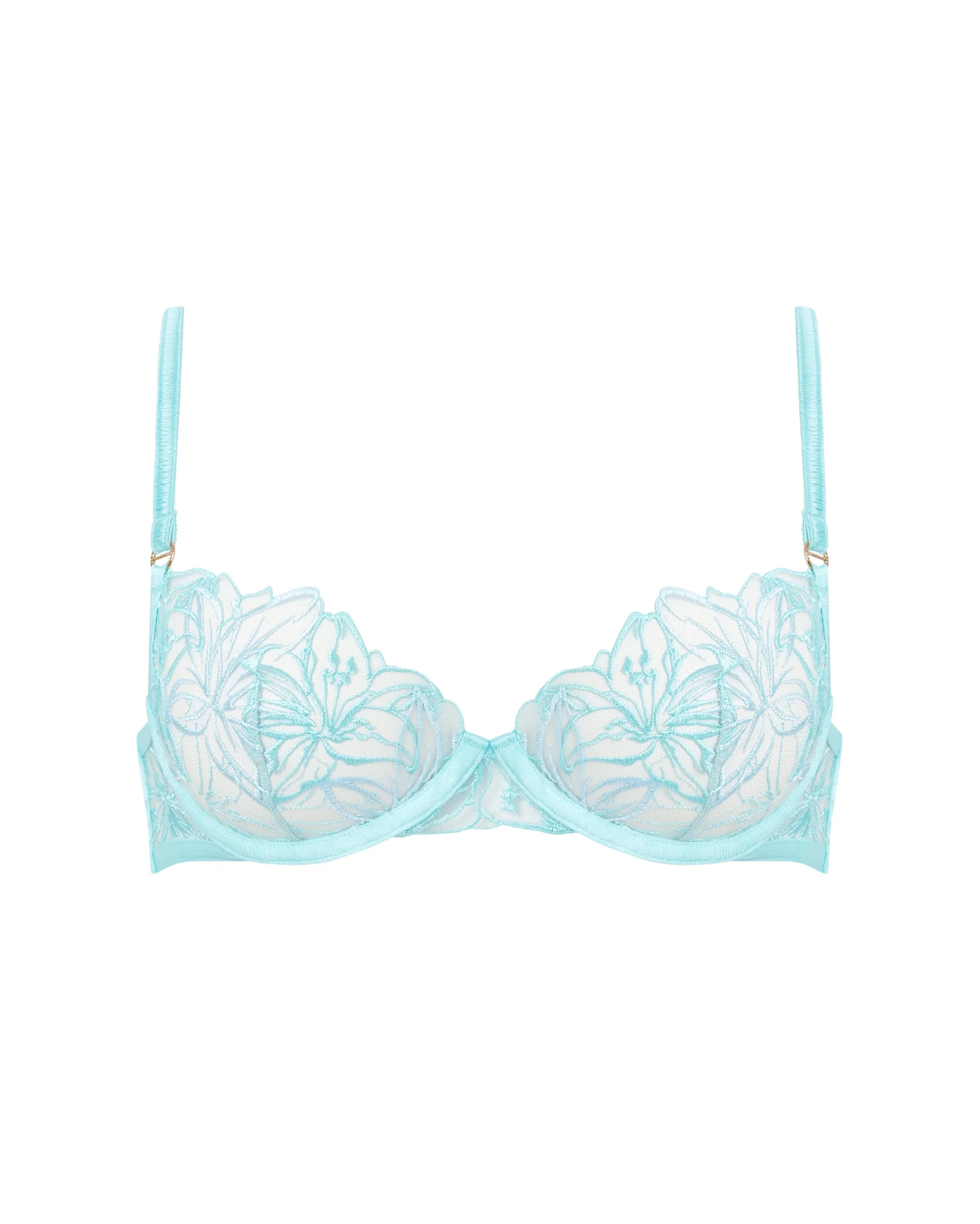 Lilly Floral Embroidered Bra Blue sold by Bluebella product image thumbnail 5