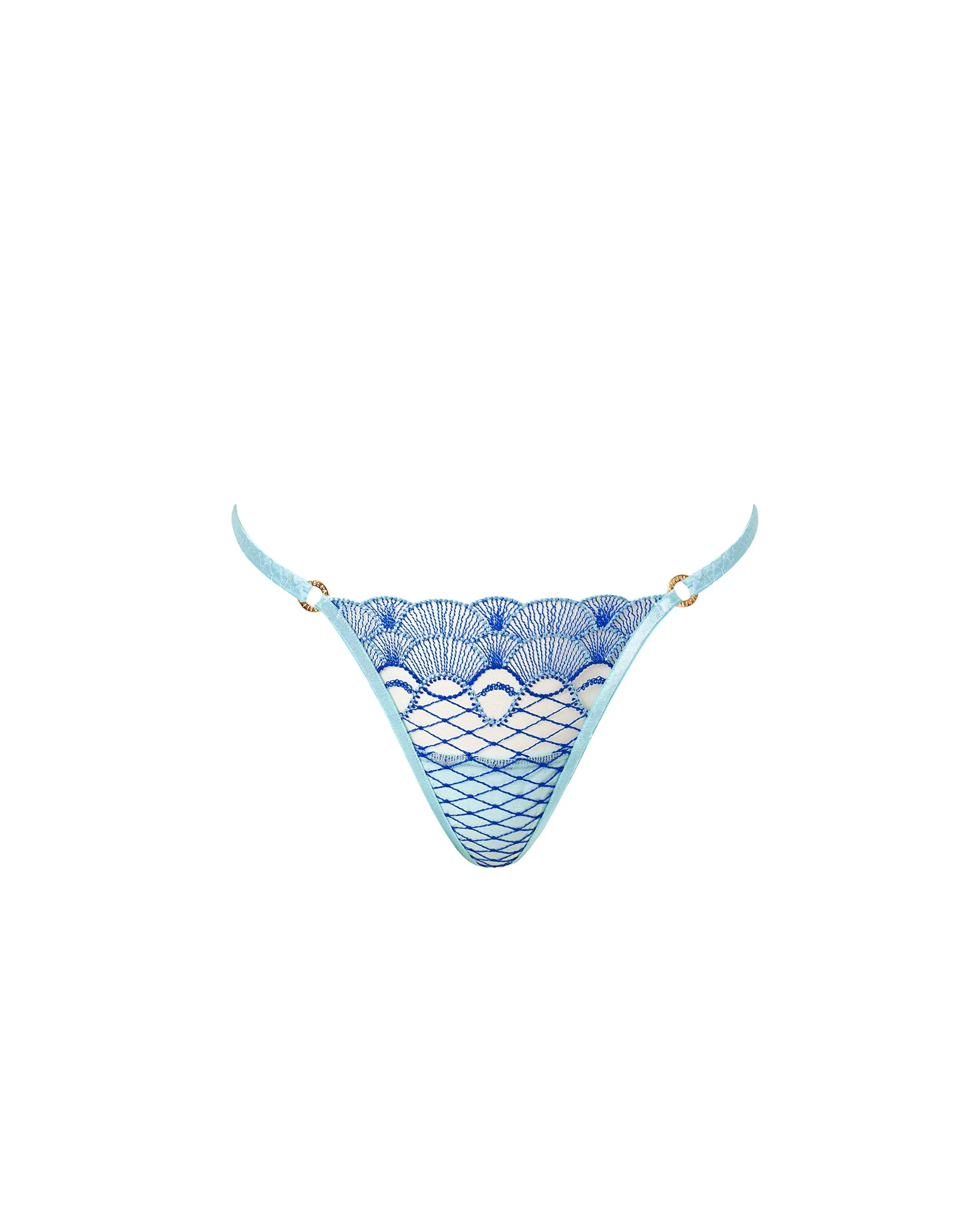 Elina Thong Egyptian Blue/Island Paradise Blue/Sheer sold by Bluebella product image thumbnail 5