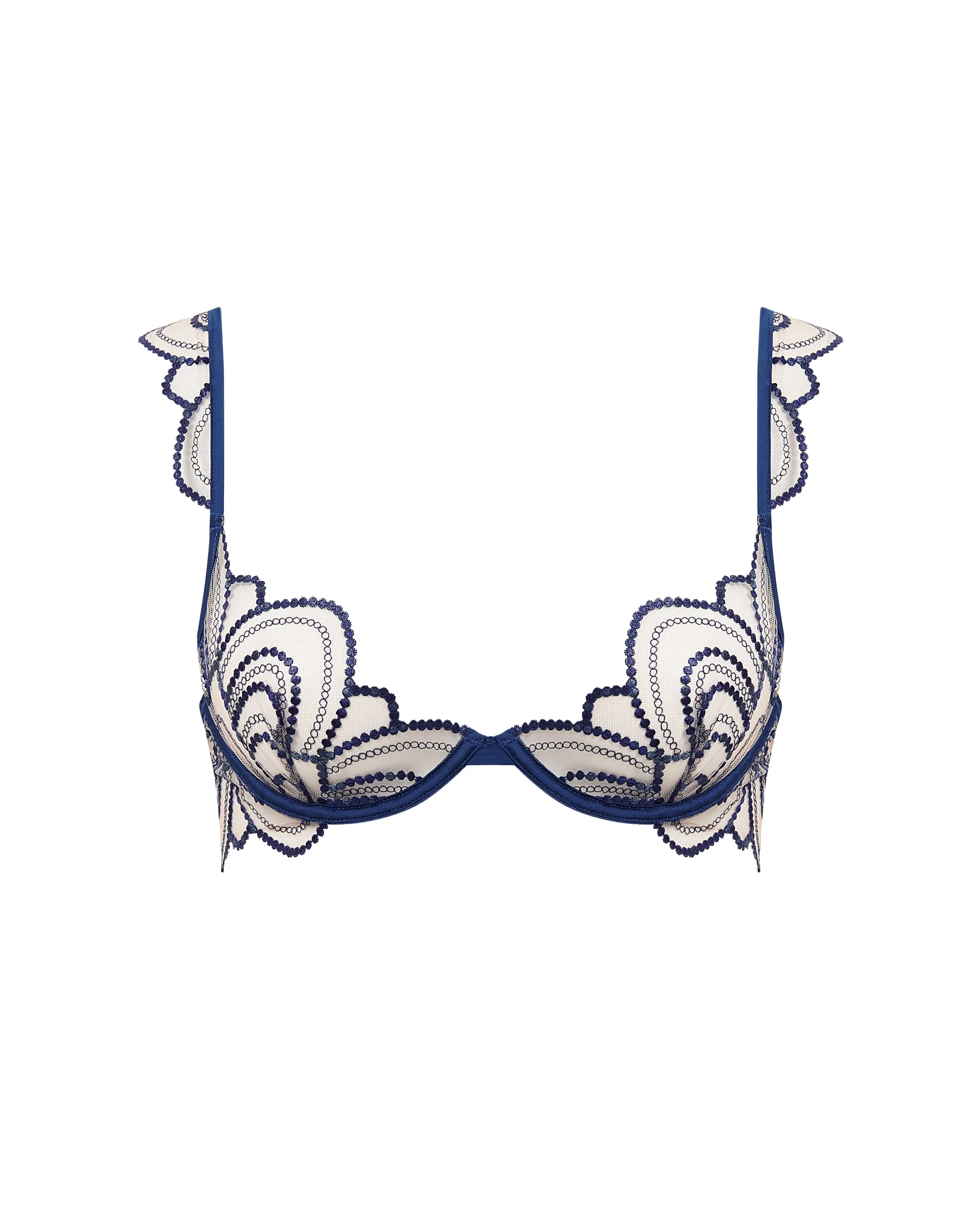 Soraya Embroidered Sheer Bra Blue sold by Bluebella product image thumbnail 5