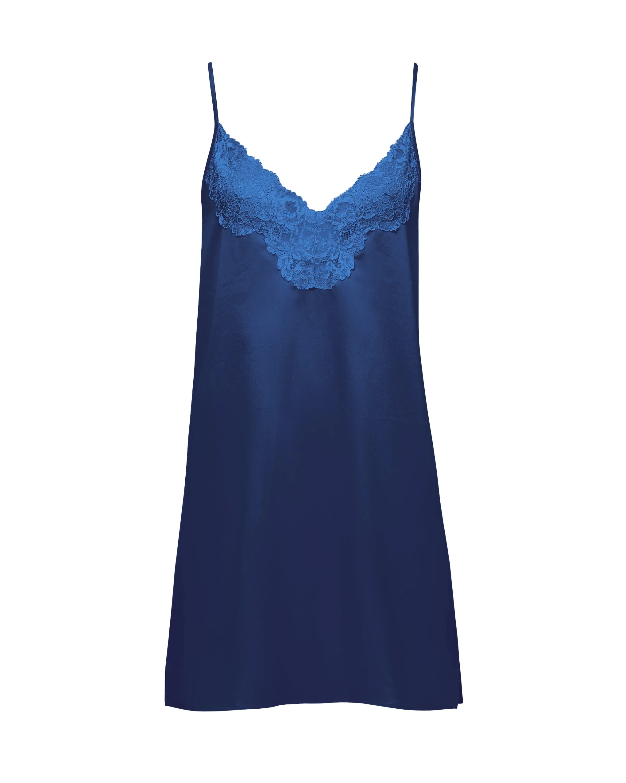 Isabella Satin Chemise Navy sold by Bluebella product image thumbnail 5