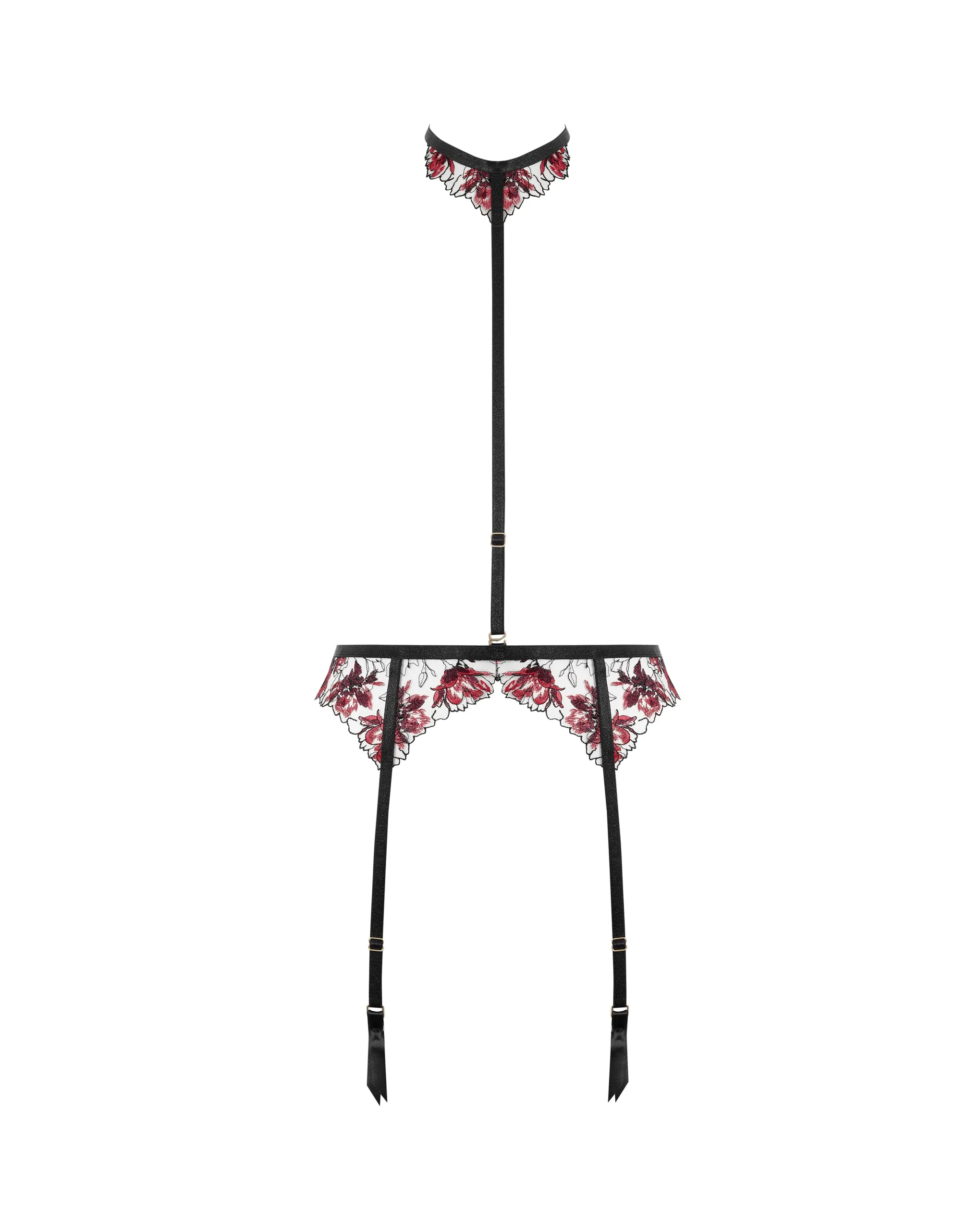 Calista Suspender Harness Black/Cherry sold by Bluebella product image thumbnail 5