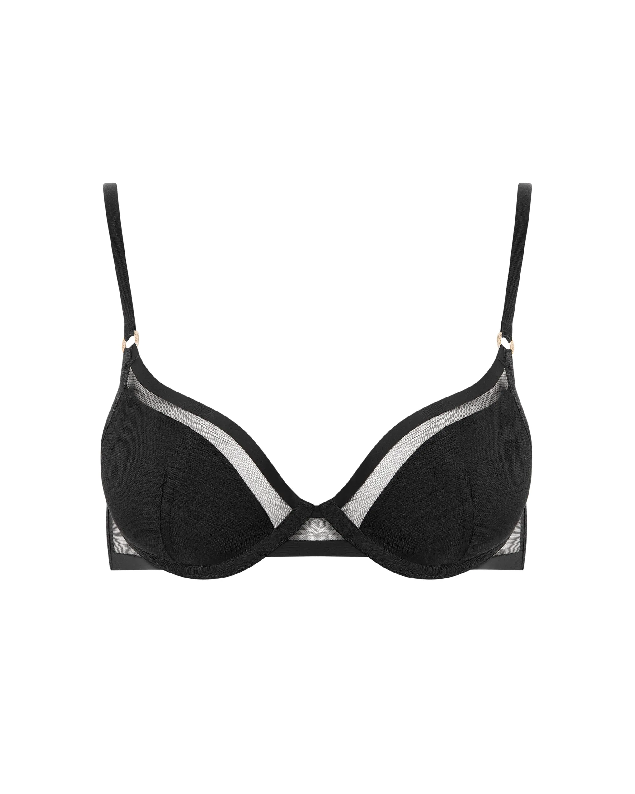 Naomi Moulded Mesh Bra Black sold by Bluebella product image thumbnail 5