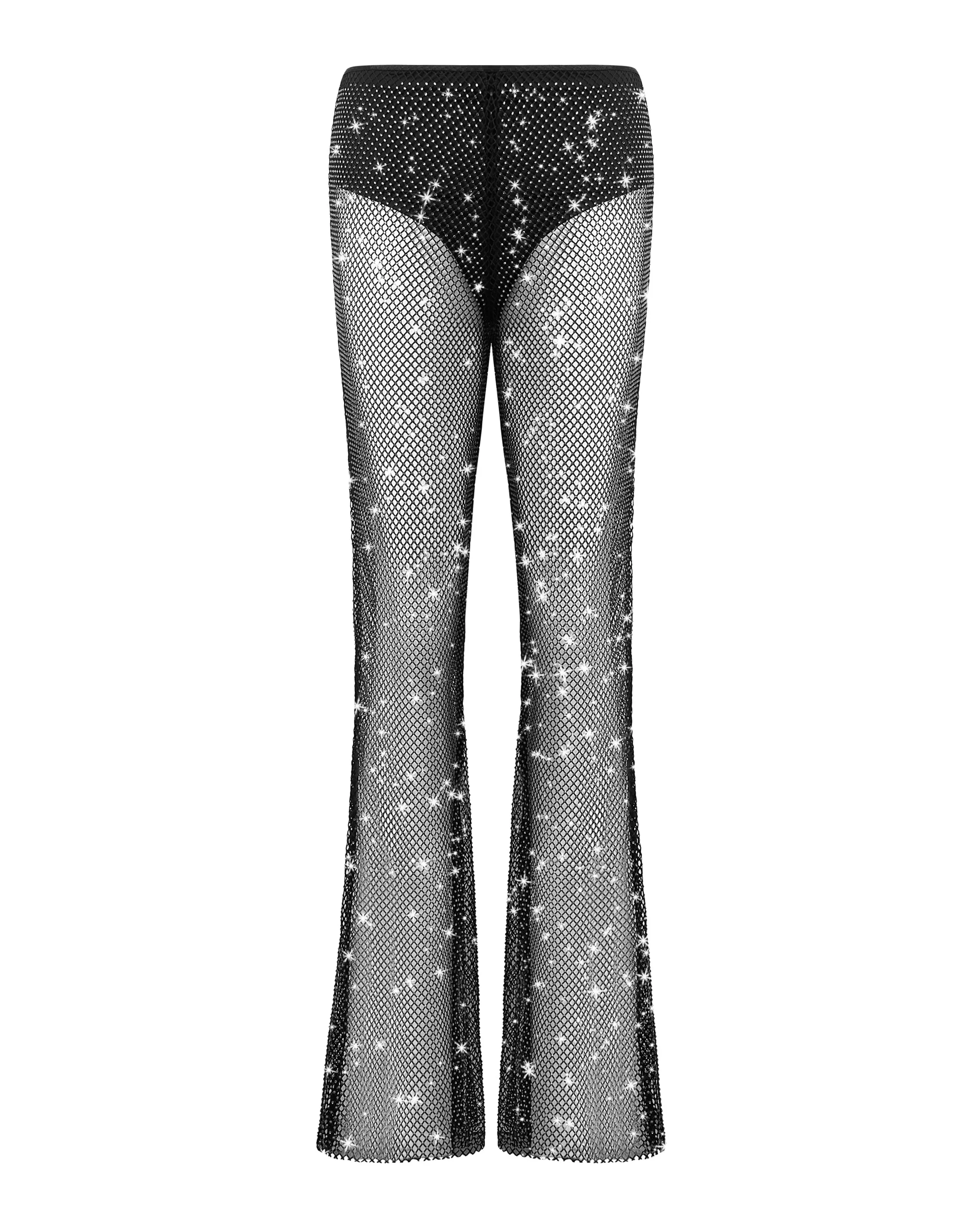 Noor Sheer Mesh Trousers Black sold by Bluebella product image thumbnail 5