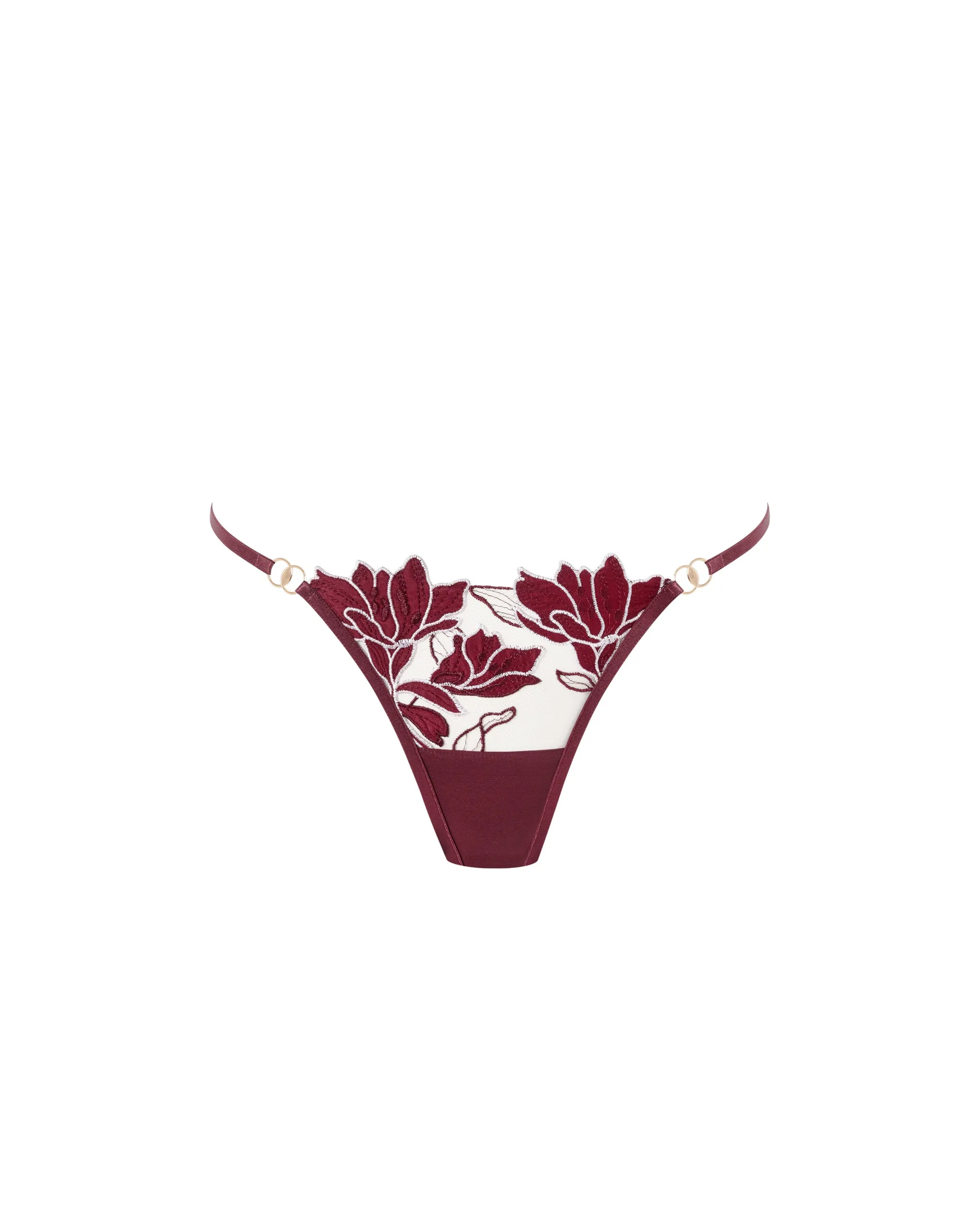 Geneva Floral Embroidered Brief Cherry sold by Bluebella product image thumbnail 5
