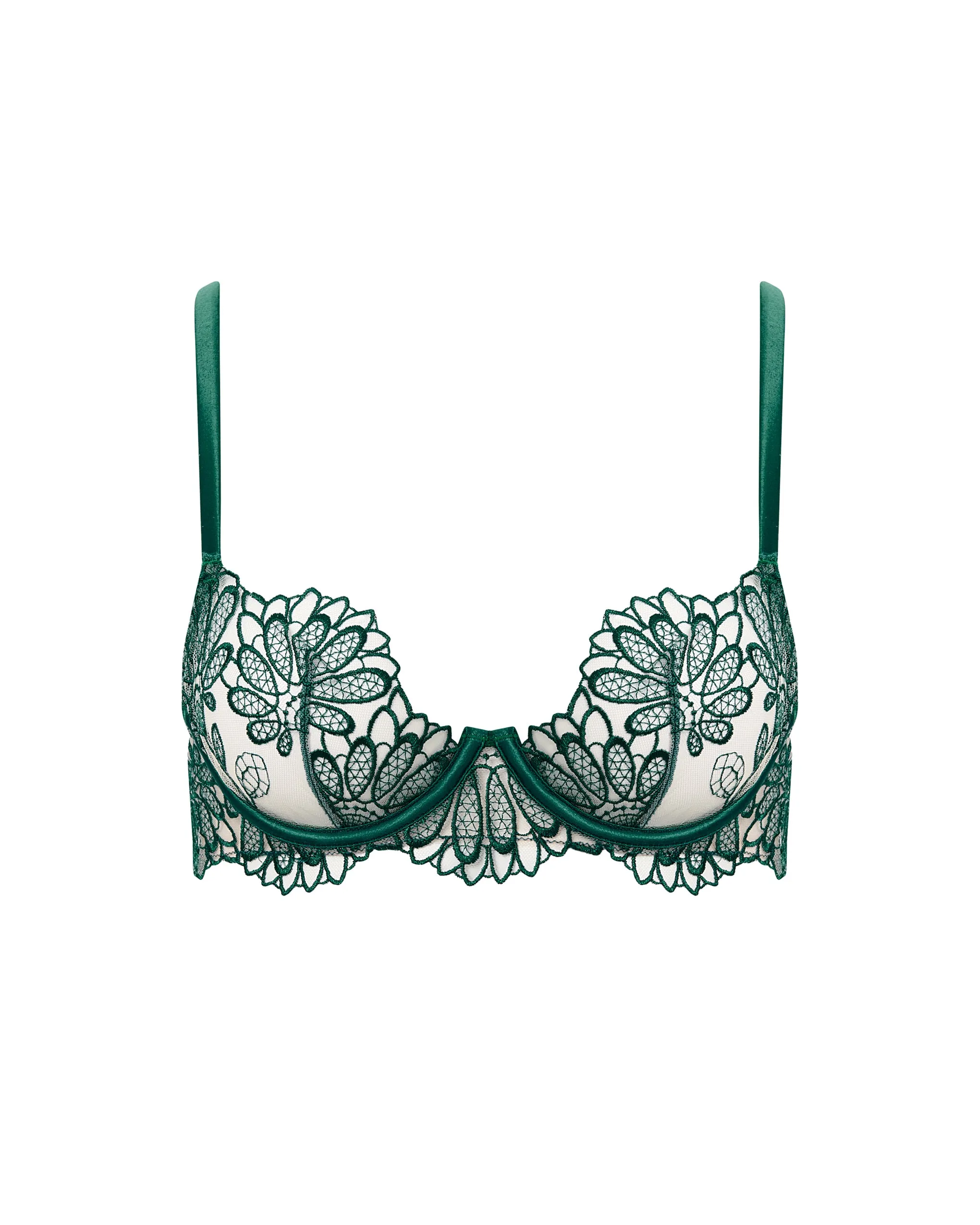 Amaris Sheer Floral Bra Green sold by Bluebella product image thumbnail 5