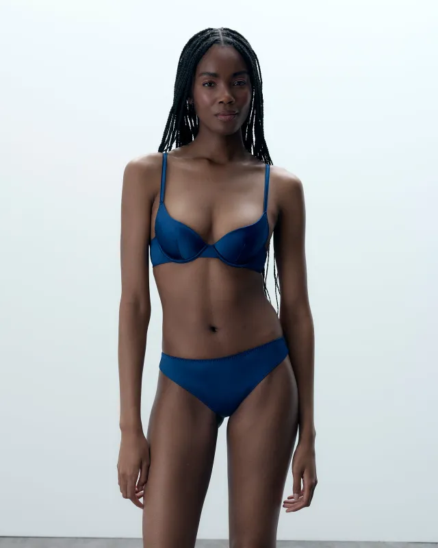 Set: Verona Bra & Brief Set Navy Peony sold by Bluebella