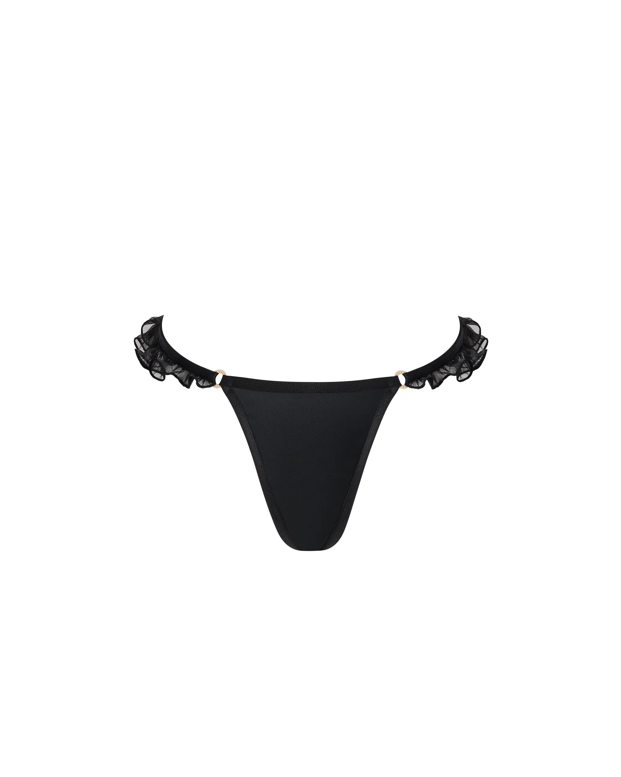 Venus Satin Thong Black sold by Bluebella product image thumbnail 5