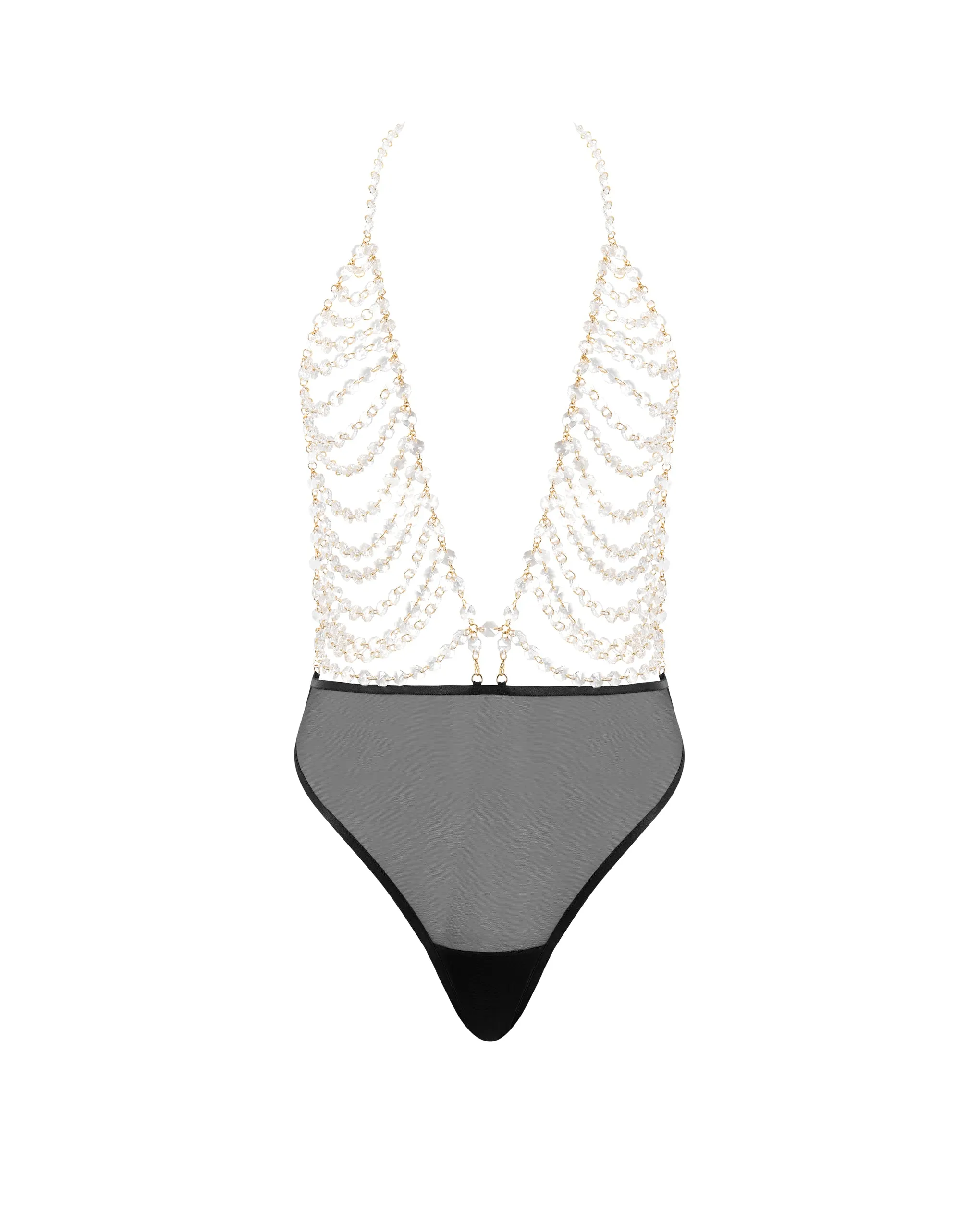 Crystal Bodysuit Clear/Black sold by Bluebella product image thumbnail 5