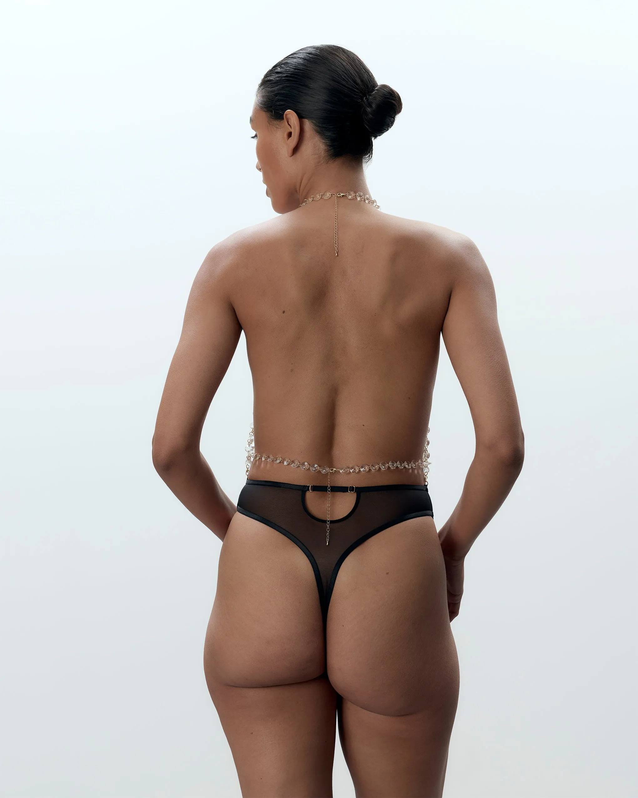 Crystal Bodysuit Clear/Black sold by Bluebella product image thumbnail 3